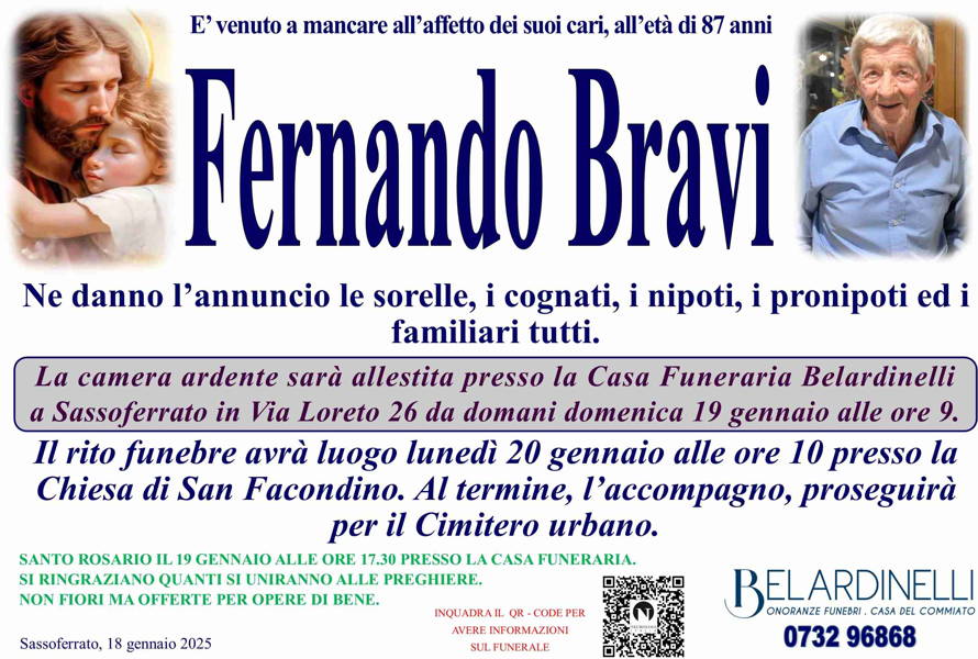 Funerali E Annunci Funebri A Sassoferrato Fernando Bravi Funer