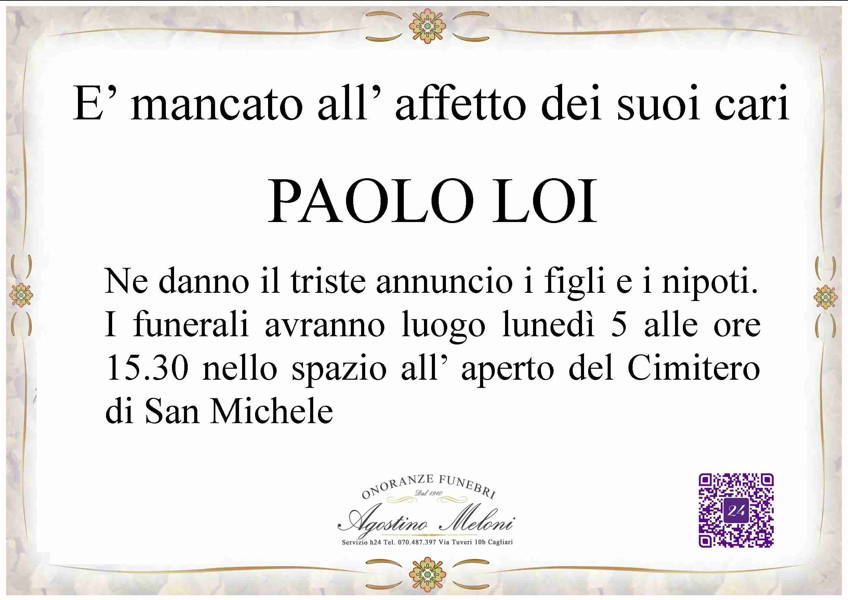 Funerali E Annunci Funebri A Cagliari Paolo Loi Funer24