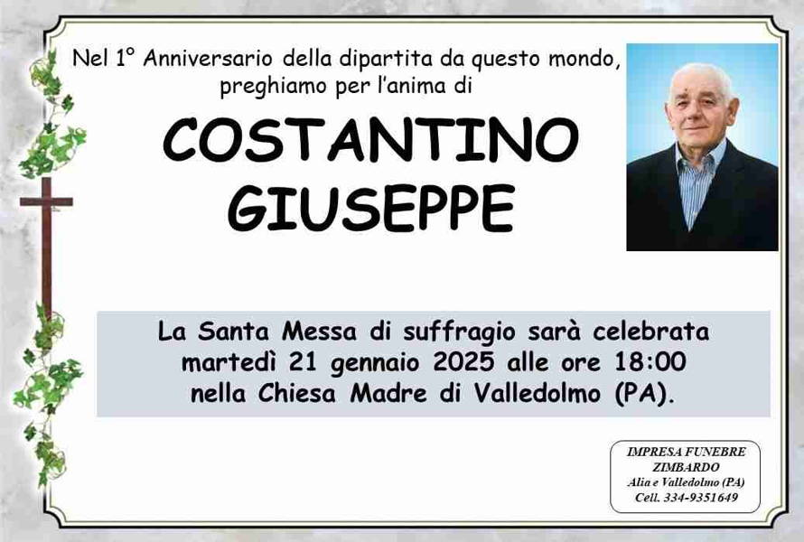 Funerali E Annunci Funebri A Valledolmo Giuseppe Costantino Funer24