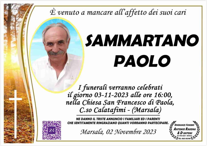 Funerali E Annunci Funebri A Marsala Paolo Sammartano Funer