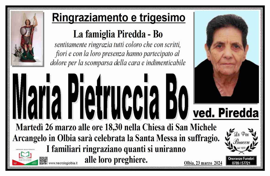 Funerali E Annunci Funebri A Olbia Maria Bo Funer24