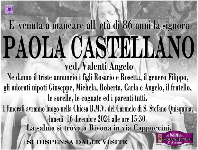 Funerali E Annunci Funebri A Bivona Paola Castellano Funer