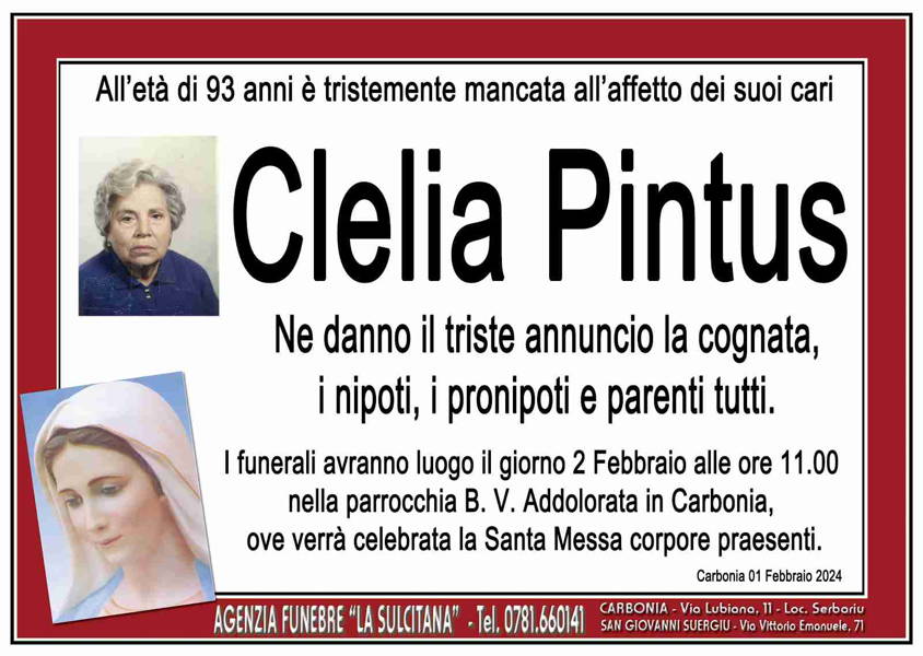 Funerali E Annunci Funebri A Carbonia Clelia Pintus Funer