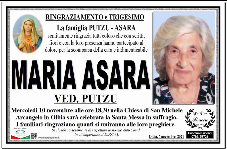 Funerali E Annunci Funebri A Olbia Maria Asara Funer24