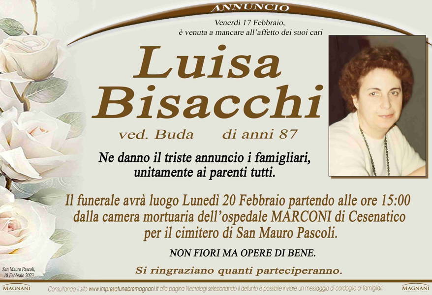 Funerali E Annunci Funebri A San Mauro Pascoli Bisacchi Luisa Funer24