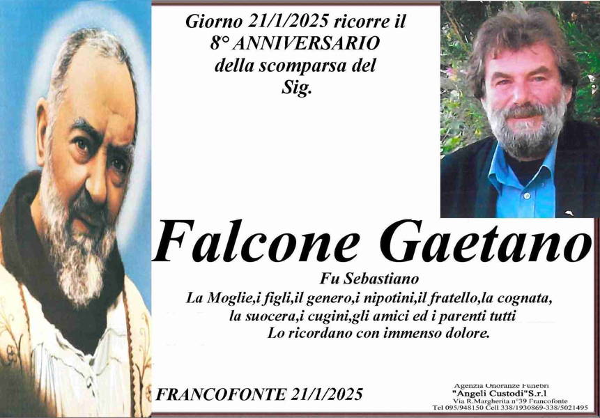 Funerali E Annunci Funebri A Gaetano Falcone Funer