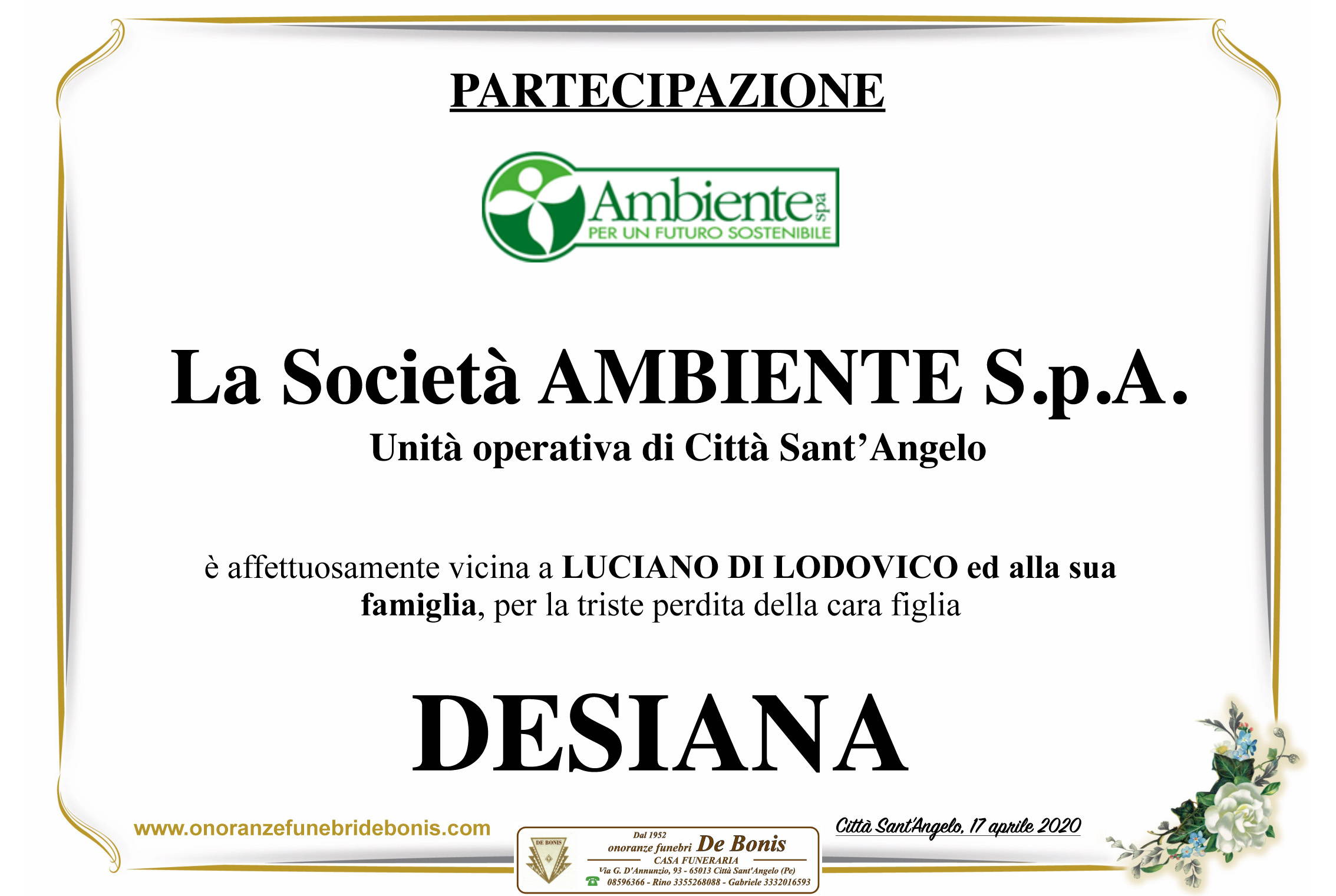 La Società "Ambiente S.p.A." - Città Sant'Angelo