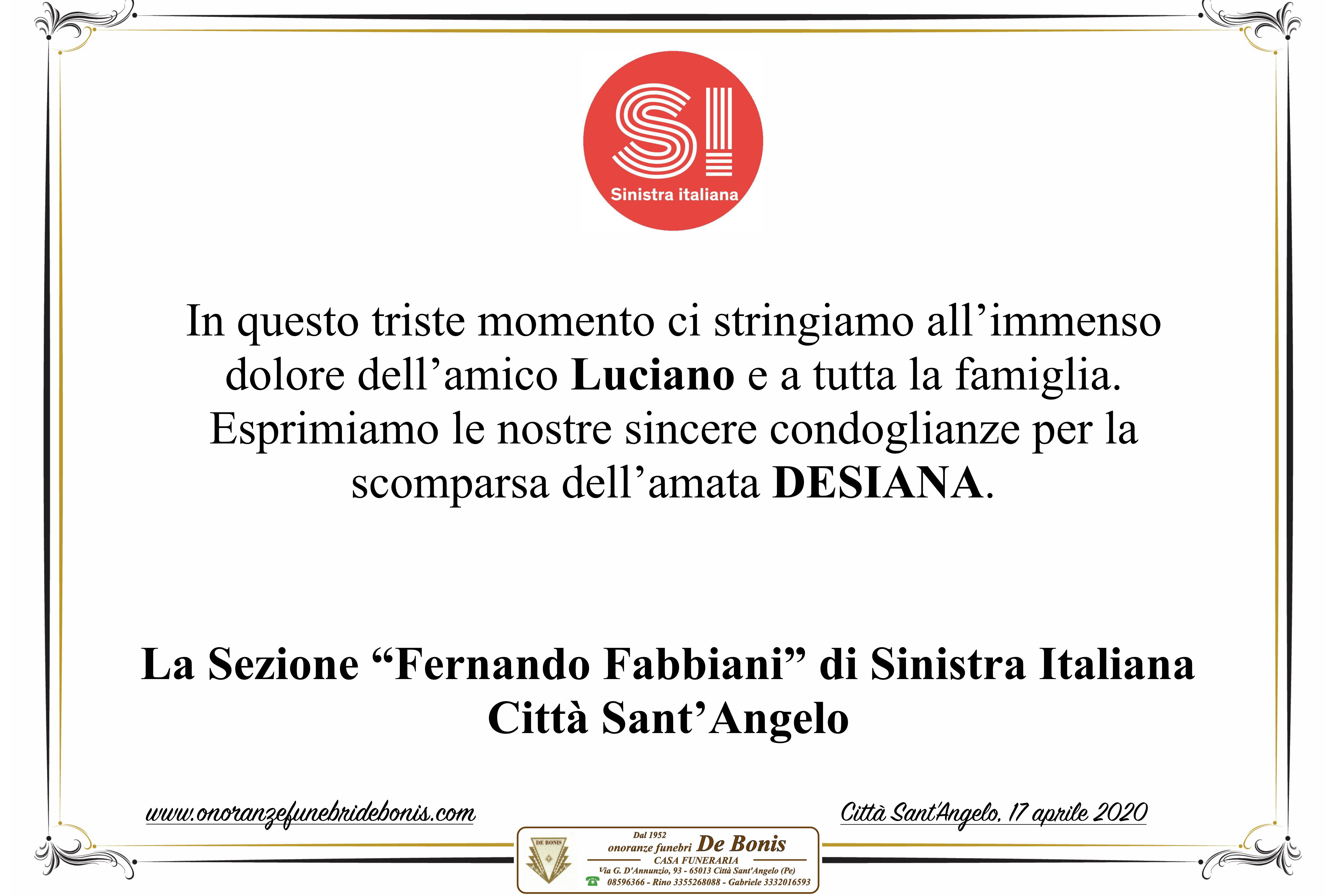 La Sezione "Fernando Fabbiani" di Sinistra Italiana - Città Sant'Angelo