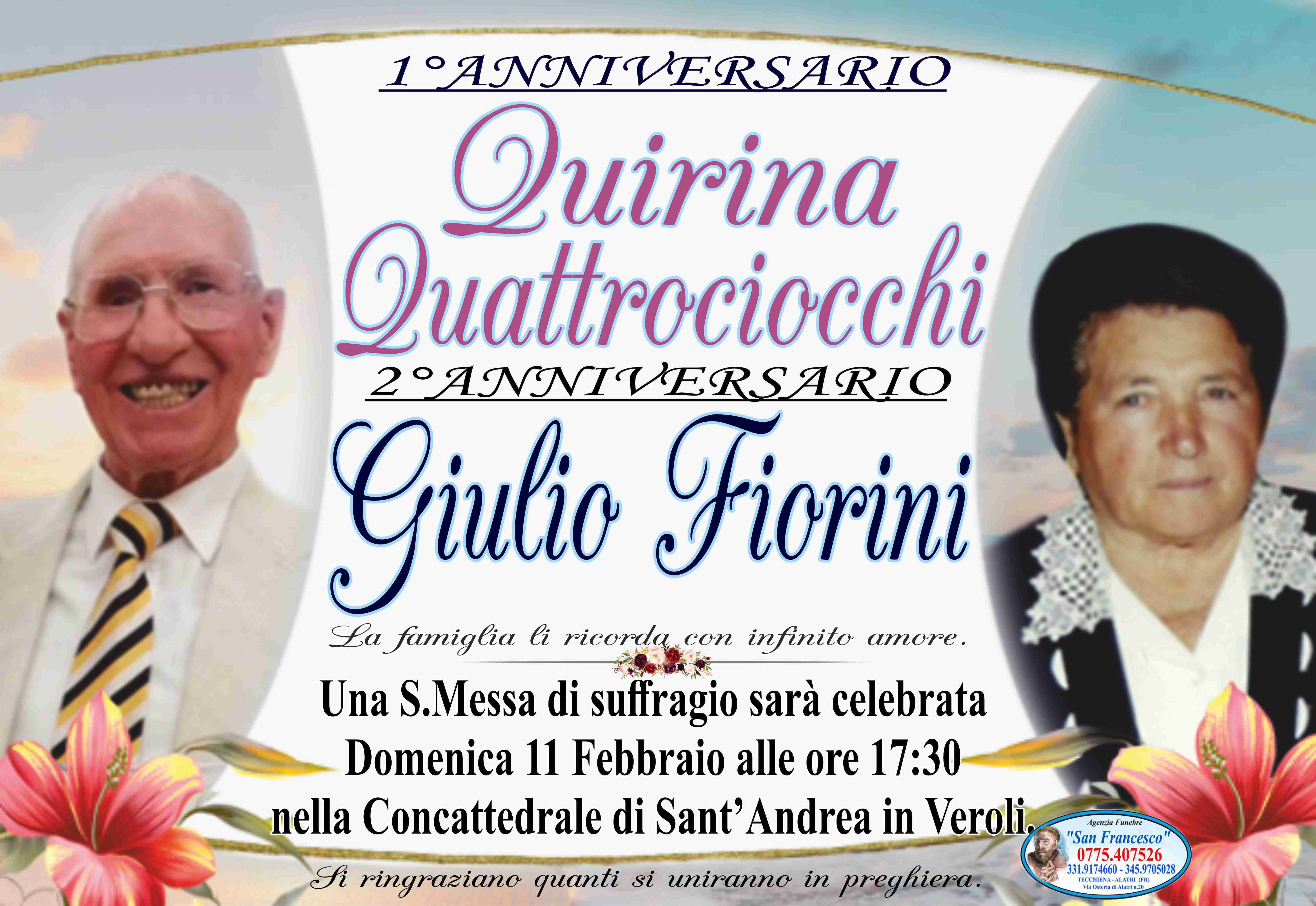 Quirina Quattrociocchi e Giulio Fiorini