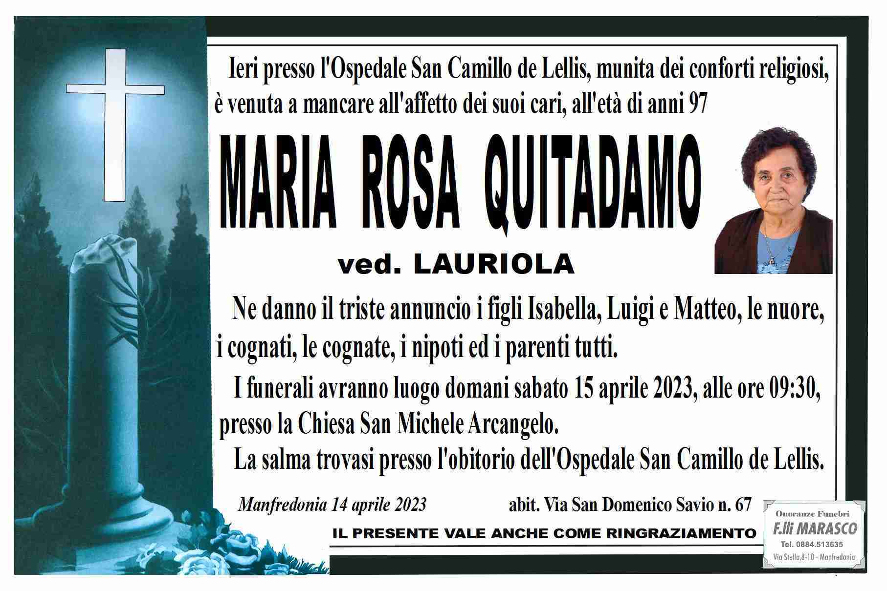 Maria Rosa Quitadamo
