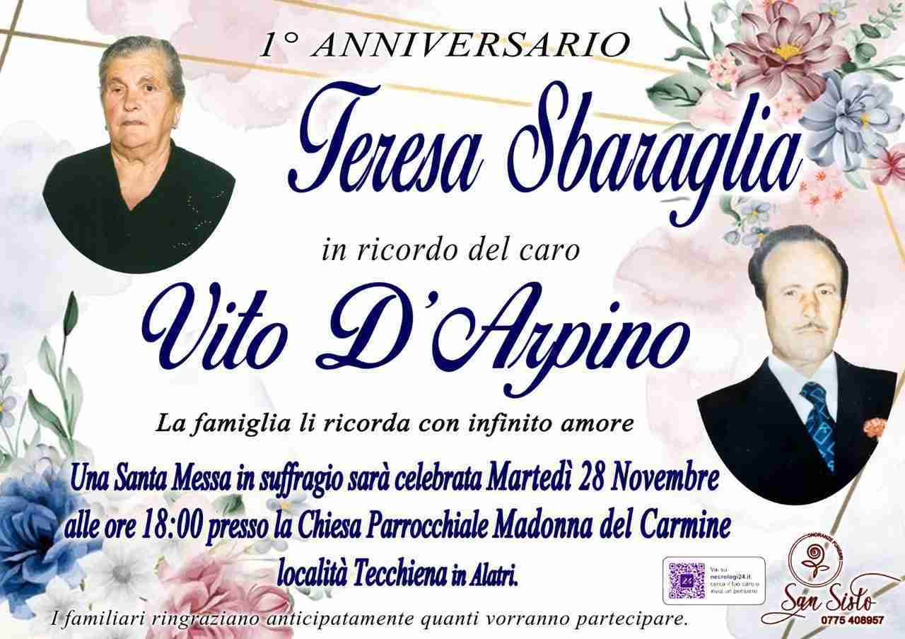 Teresa Sbaraglia e Vito D'Arpino