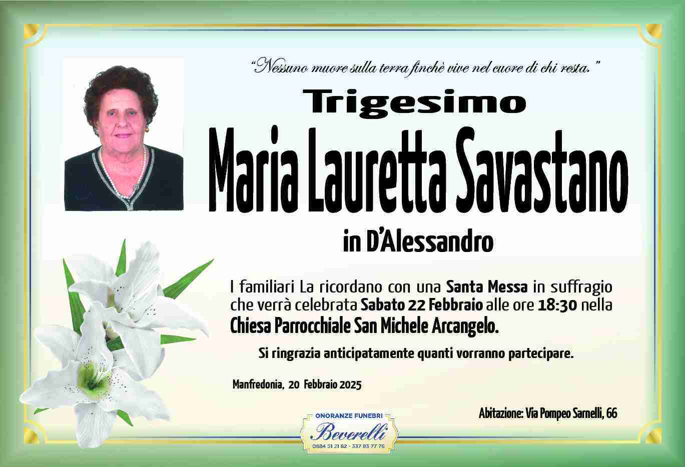 Maria Lauretta Savastano