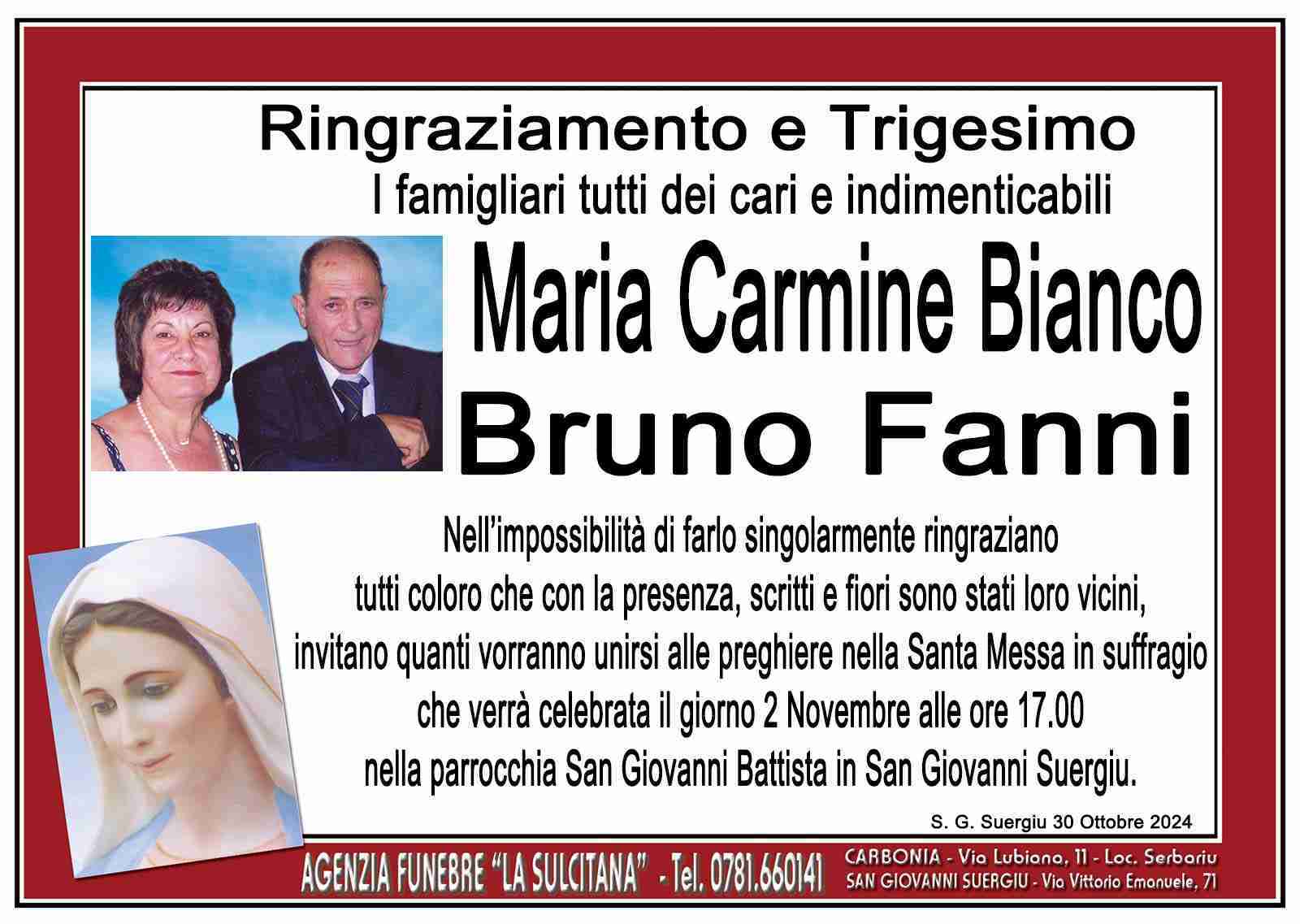 Maria Carmine Bianco e Bruno Fanni