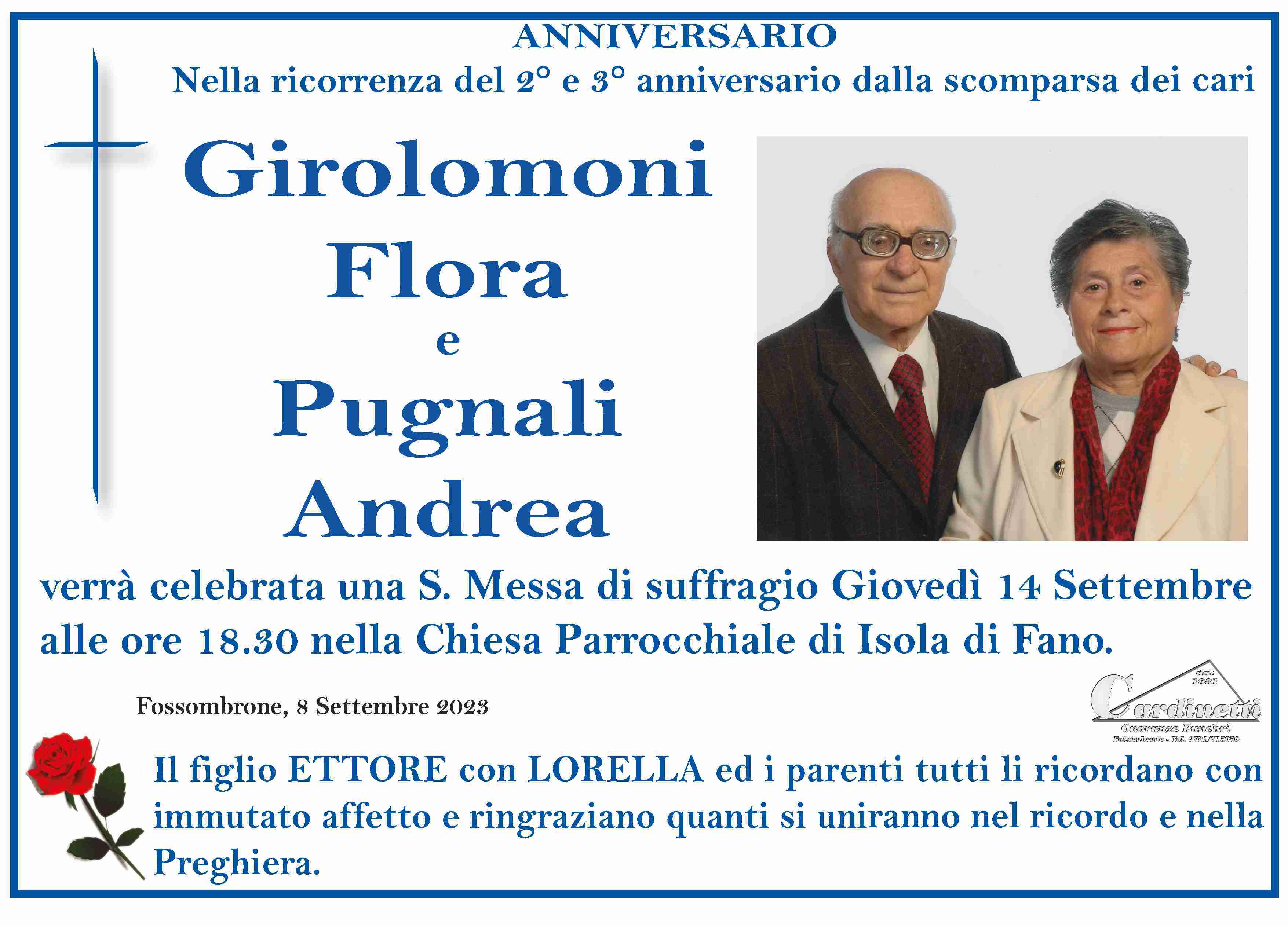 Flora Girolomoni e Pugnali Andrea