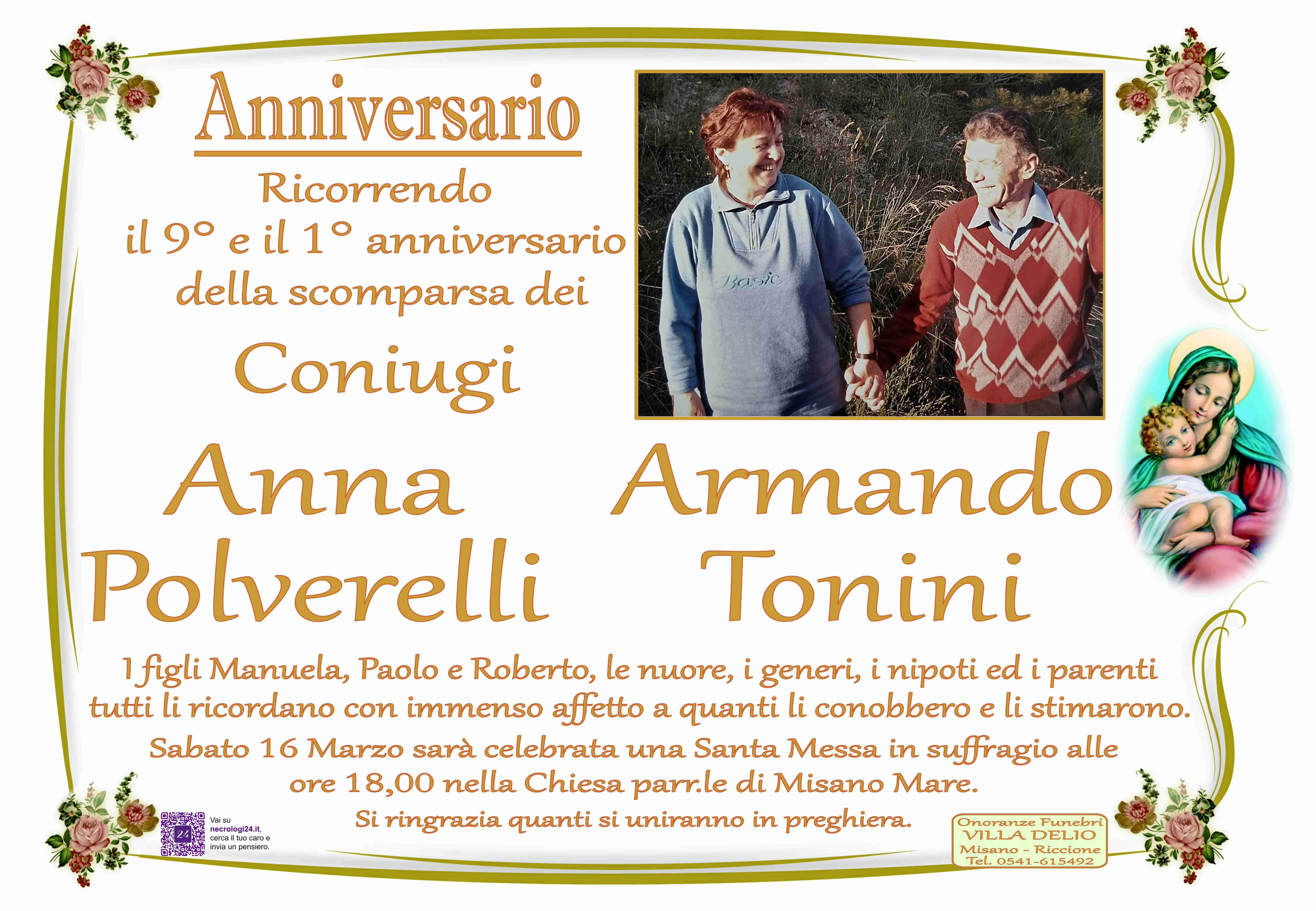 Anna Polverelli e Armando Tonini