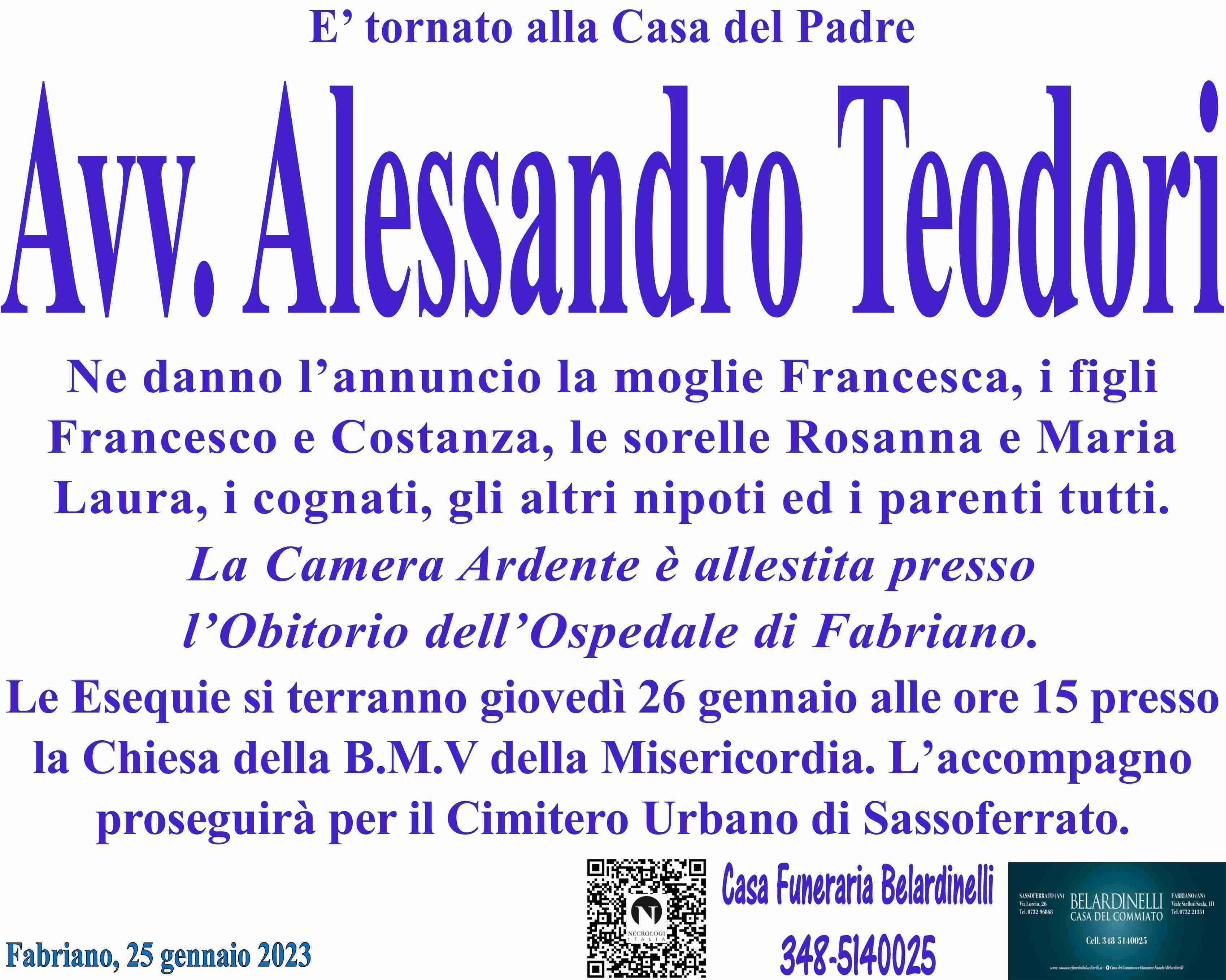 Avv. Alessandro Teodori