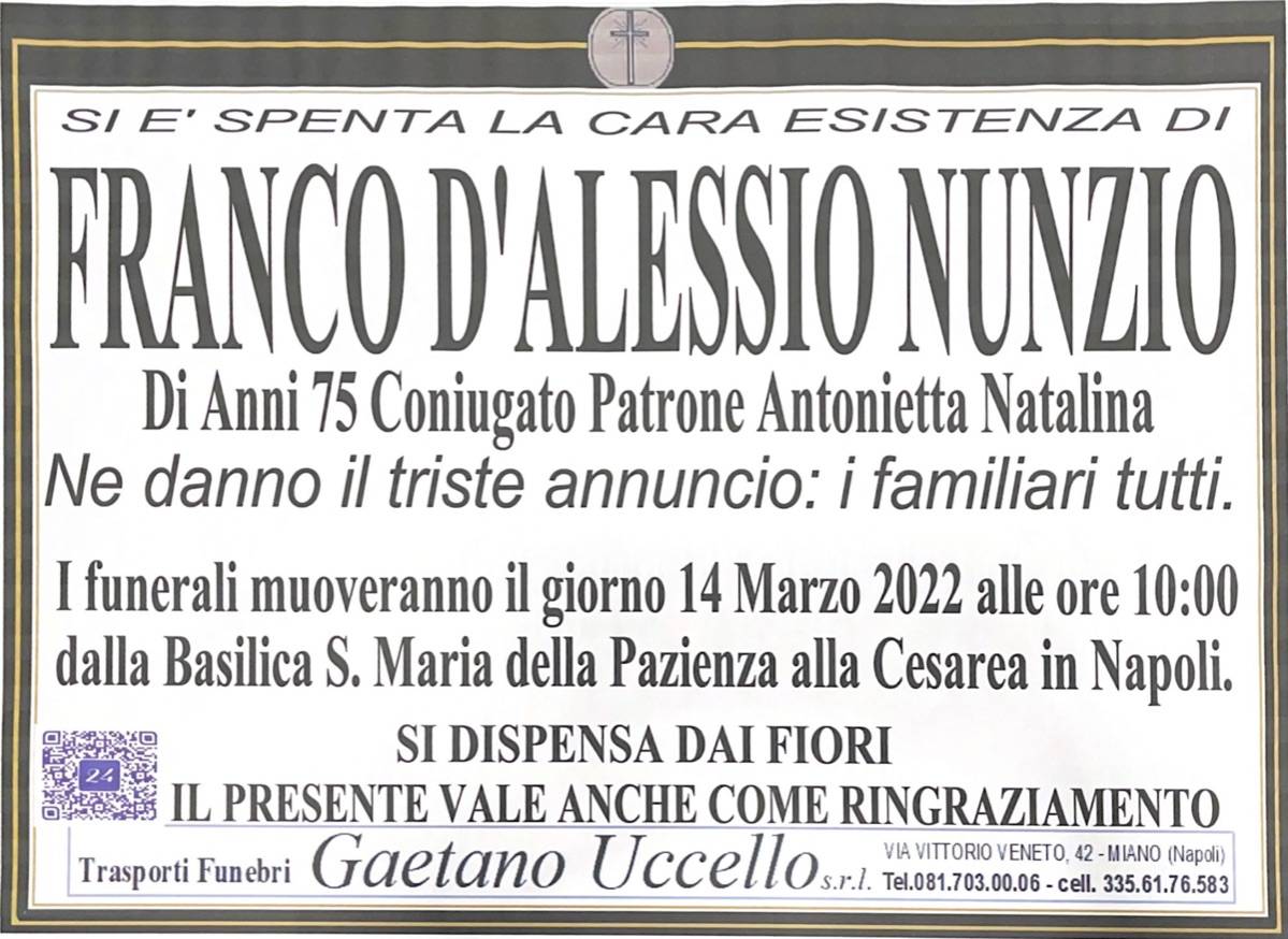 Franco D’Alessio Nunzio