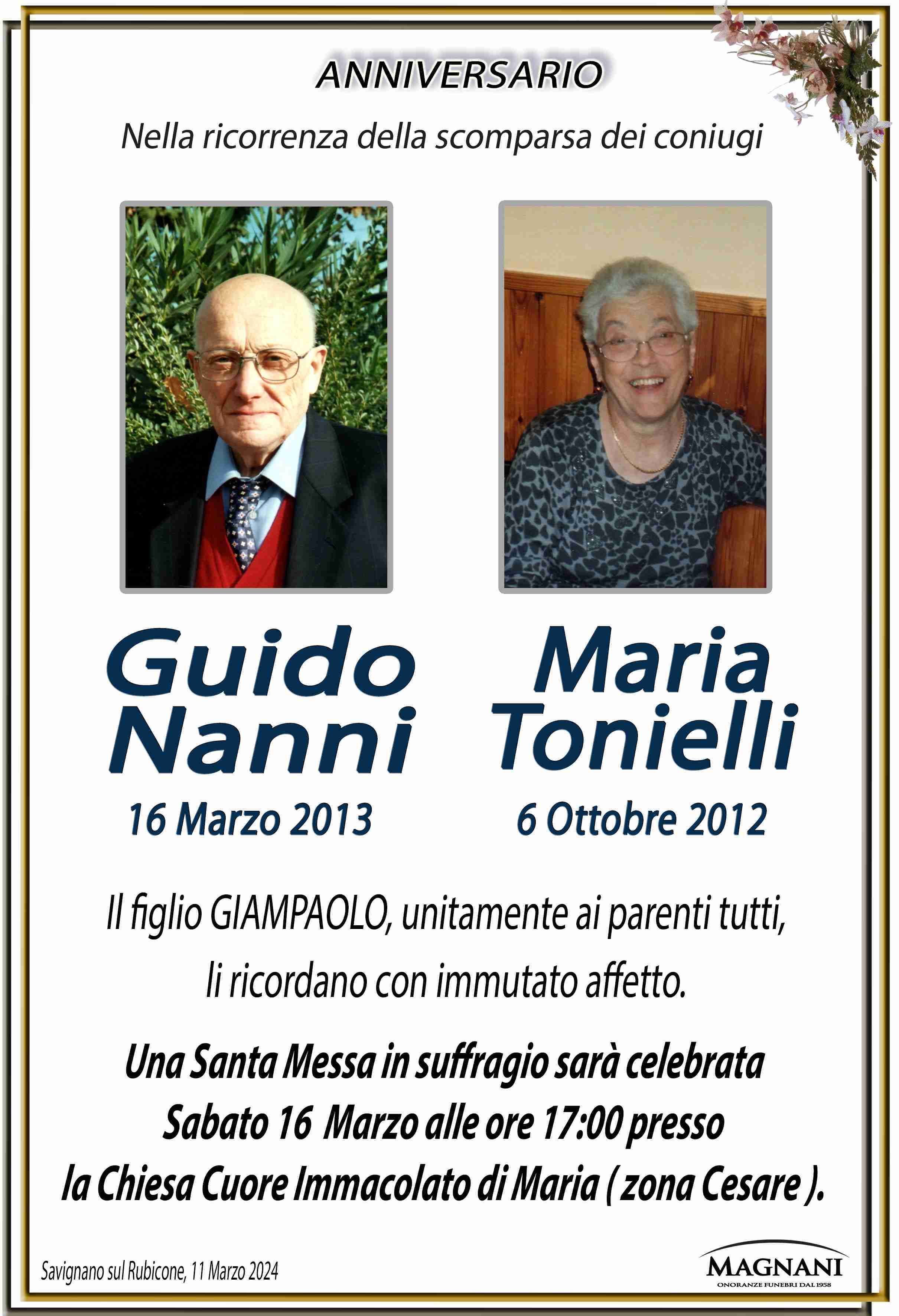Guido Nanni e Maria Tonielli