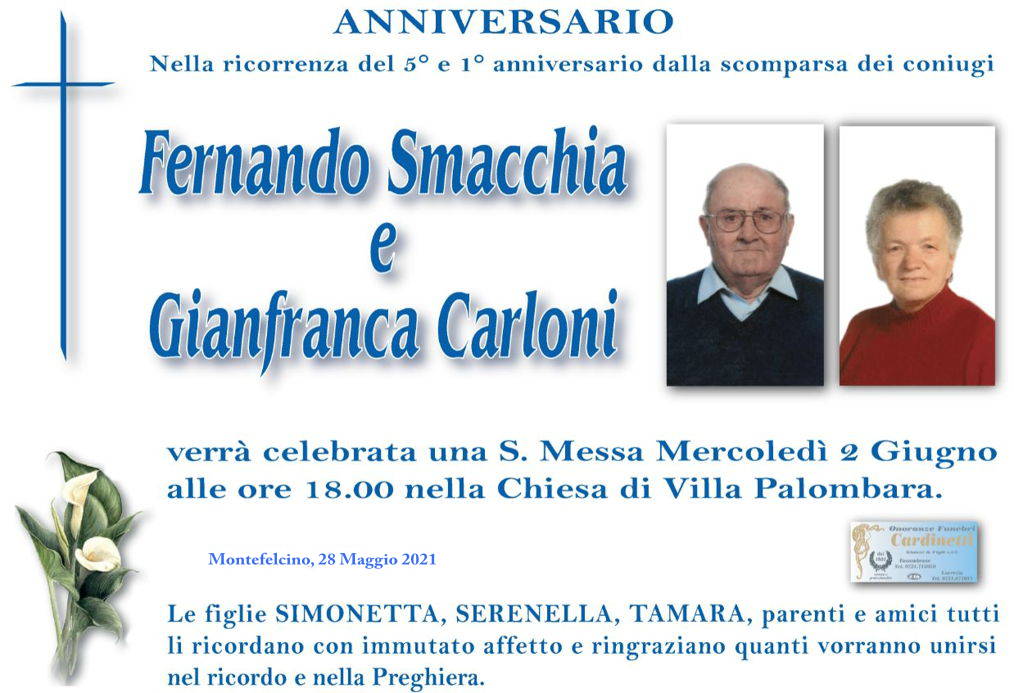 Fernando Smacchia e Gianfranca Carloni