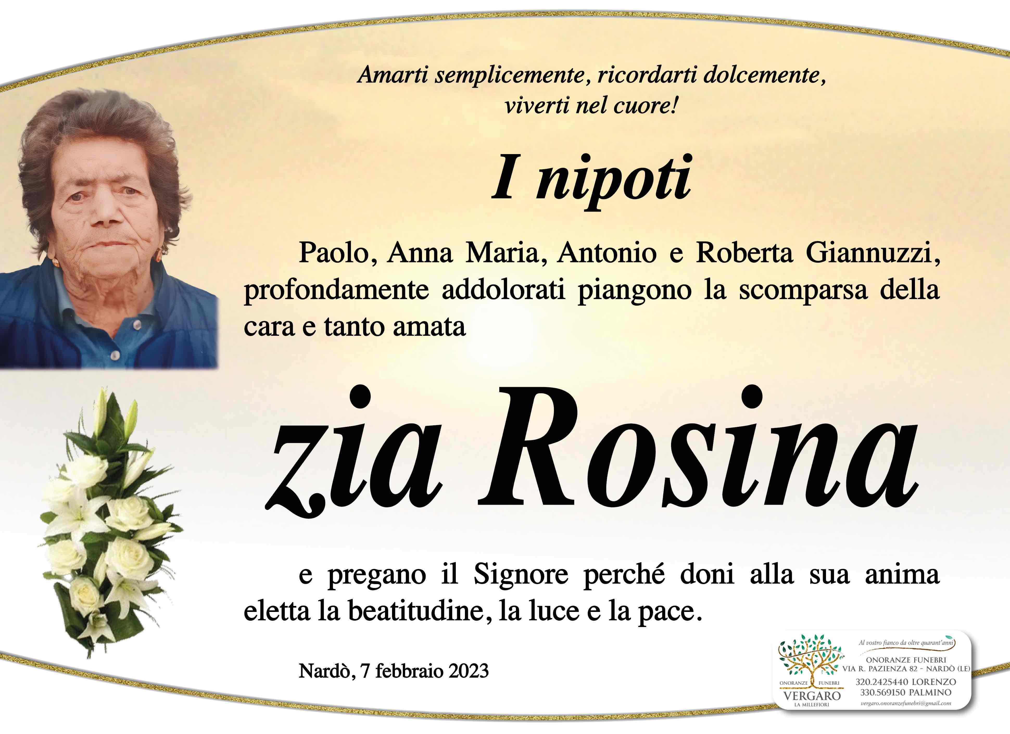Carmina Rosina De Giorgi