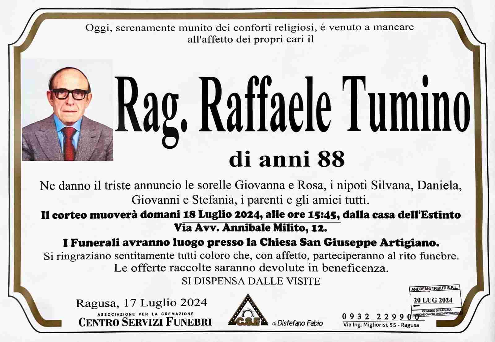 Rag. Raffaele Tumino