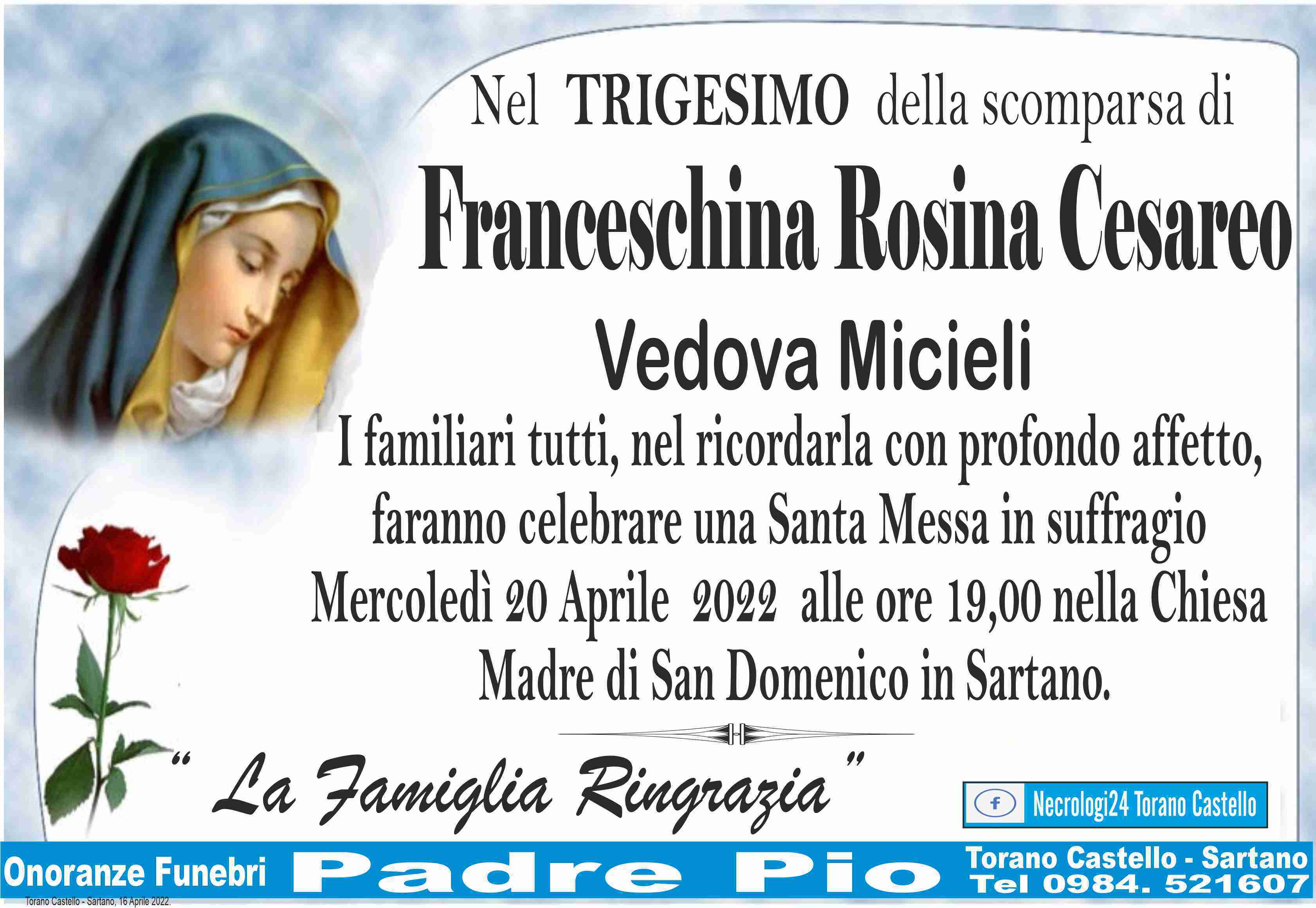 Franceschina Rosina Cesareo