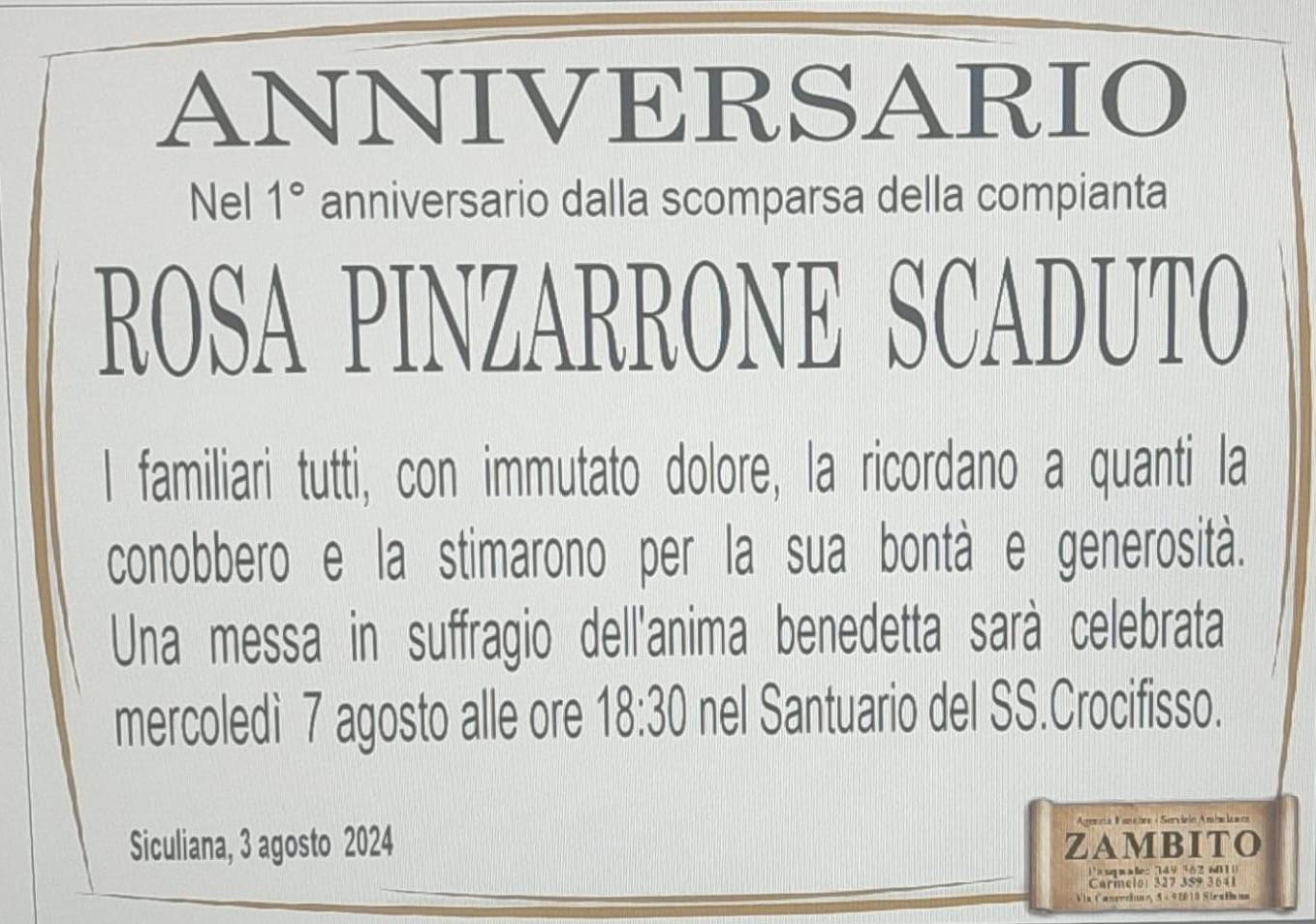 Rosa Pinzarrone Scaduto