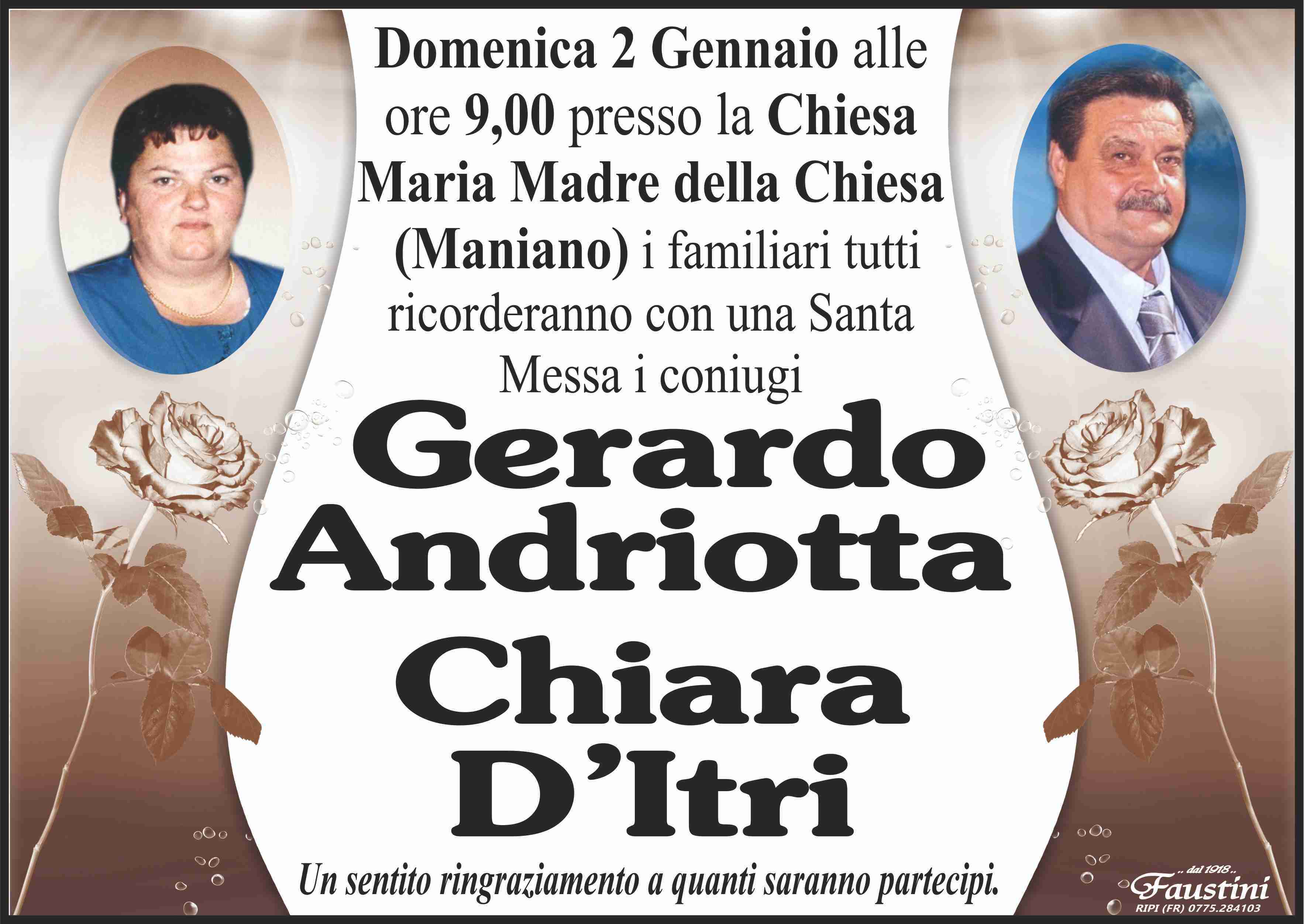 Gerardo Andriotta e Chiara D'Itri