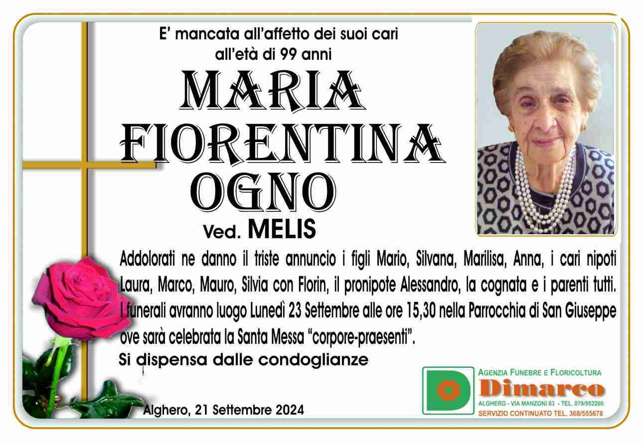 Maria Fiorentina Ogno ved. Melis