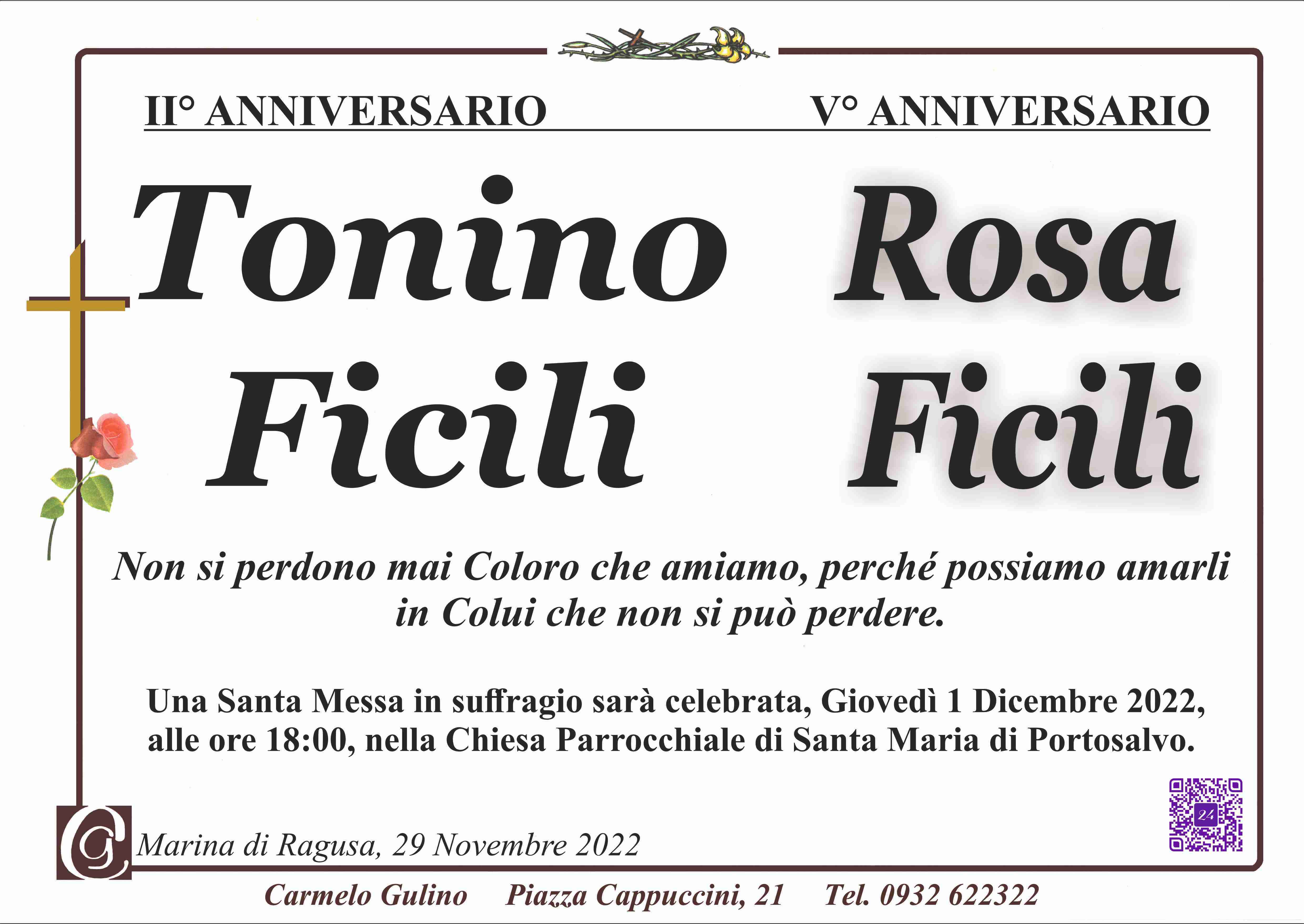 Rosa e Tonino Ficili