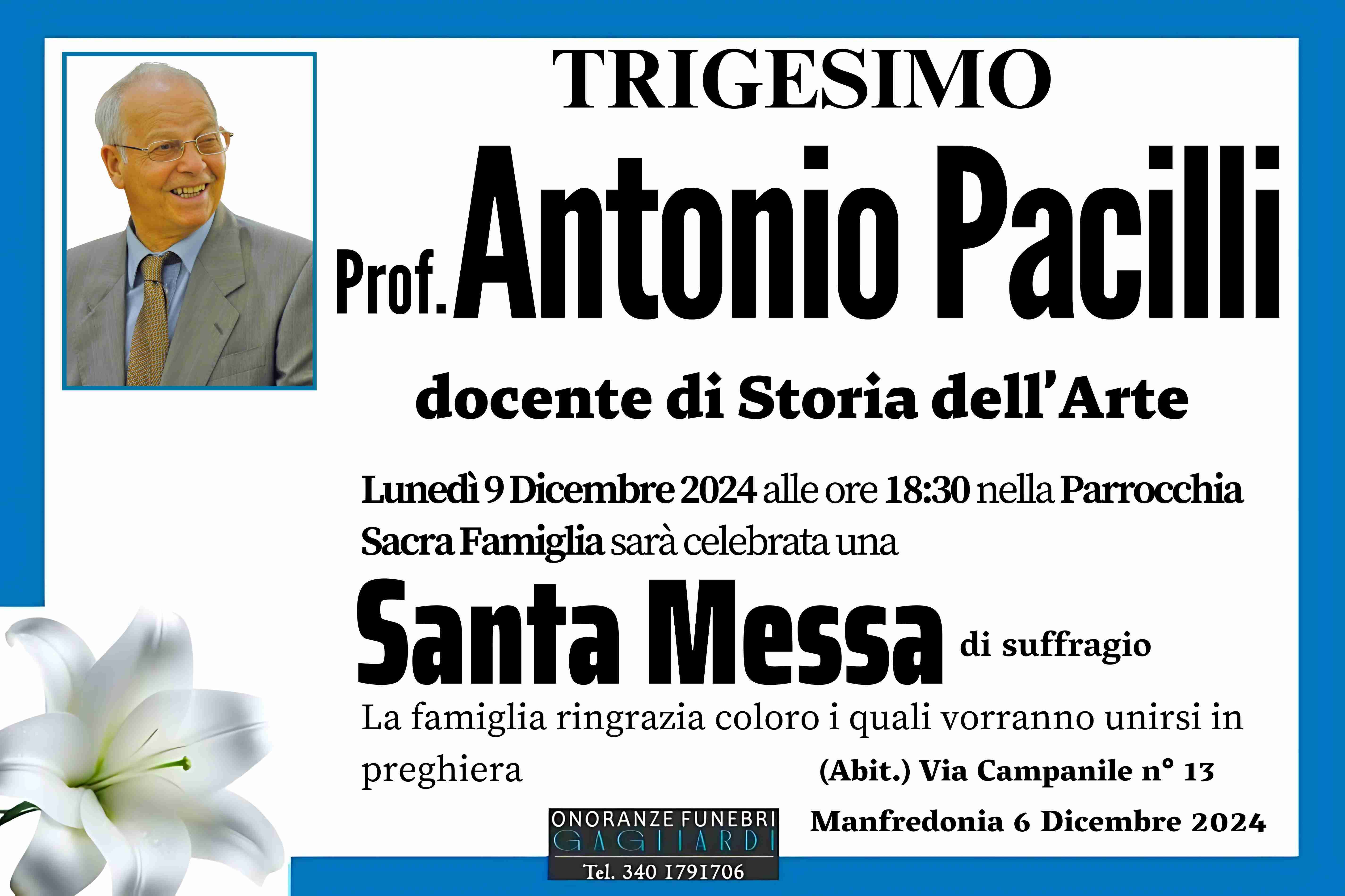 Prof. Antonio Pacilli