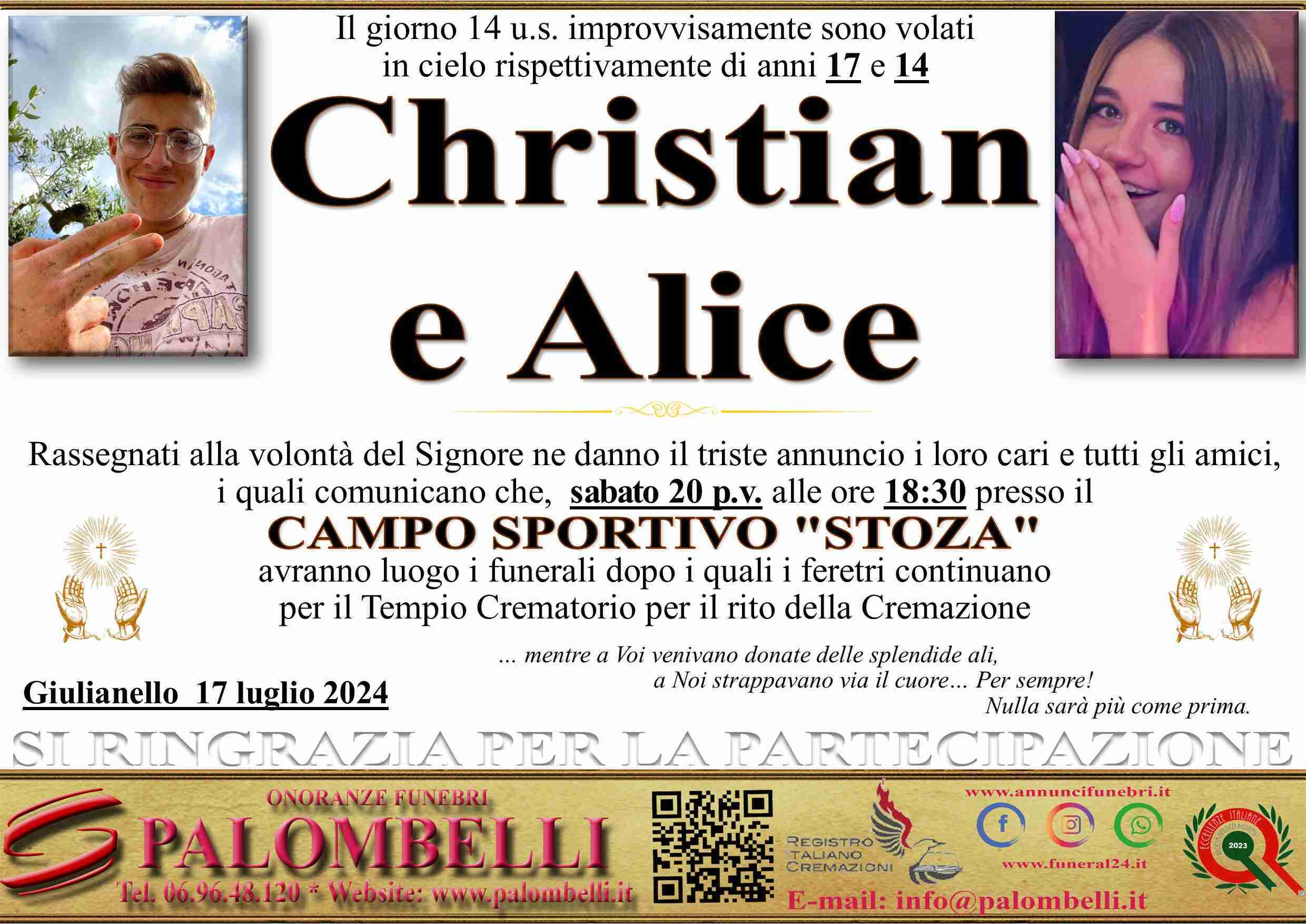 Christian Spirito e Alice Carconi