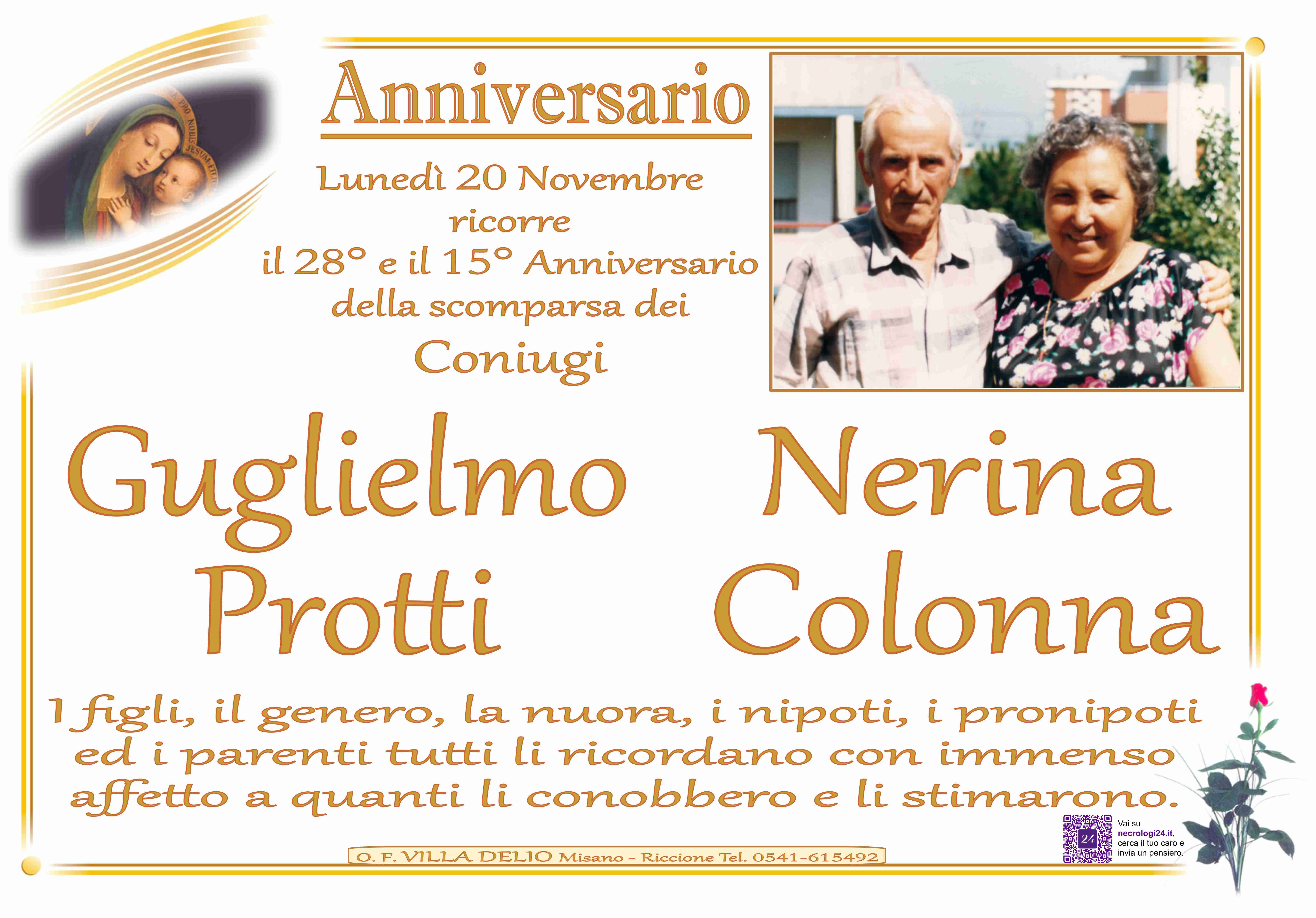 Guglielmo Protti e Nerina Colonna