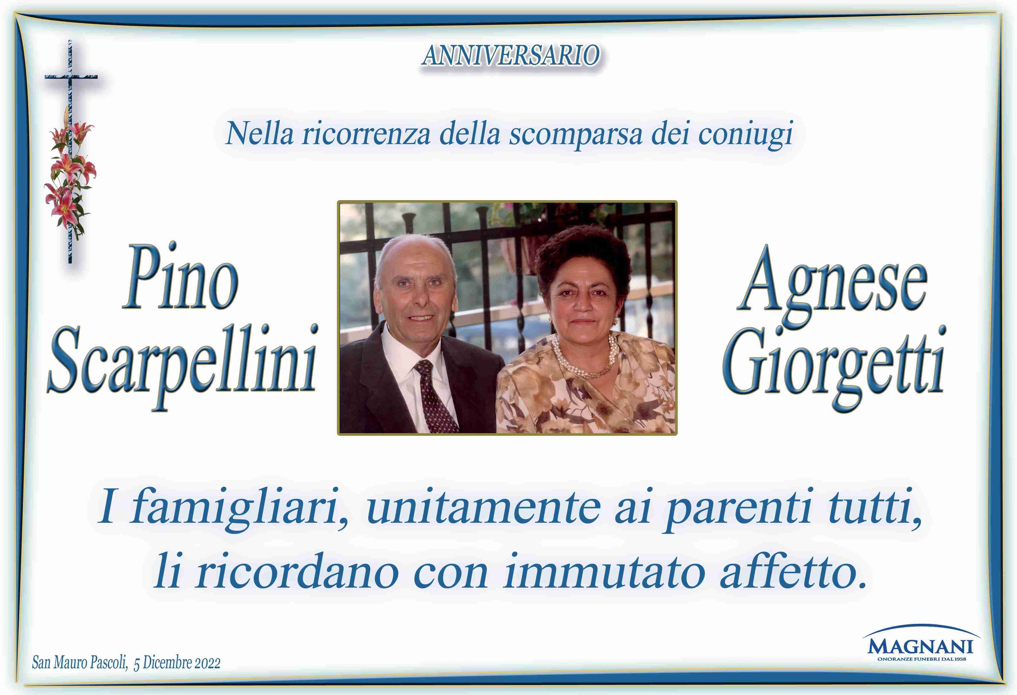 Coniugi Pino Scarpellini e Agnese Giorgetti