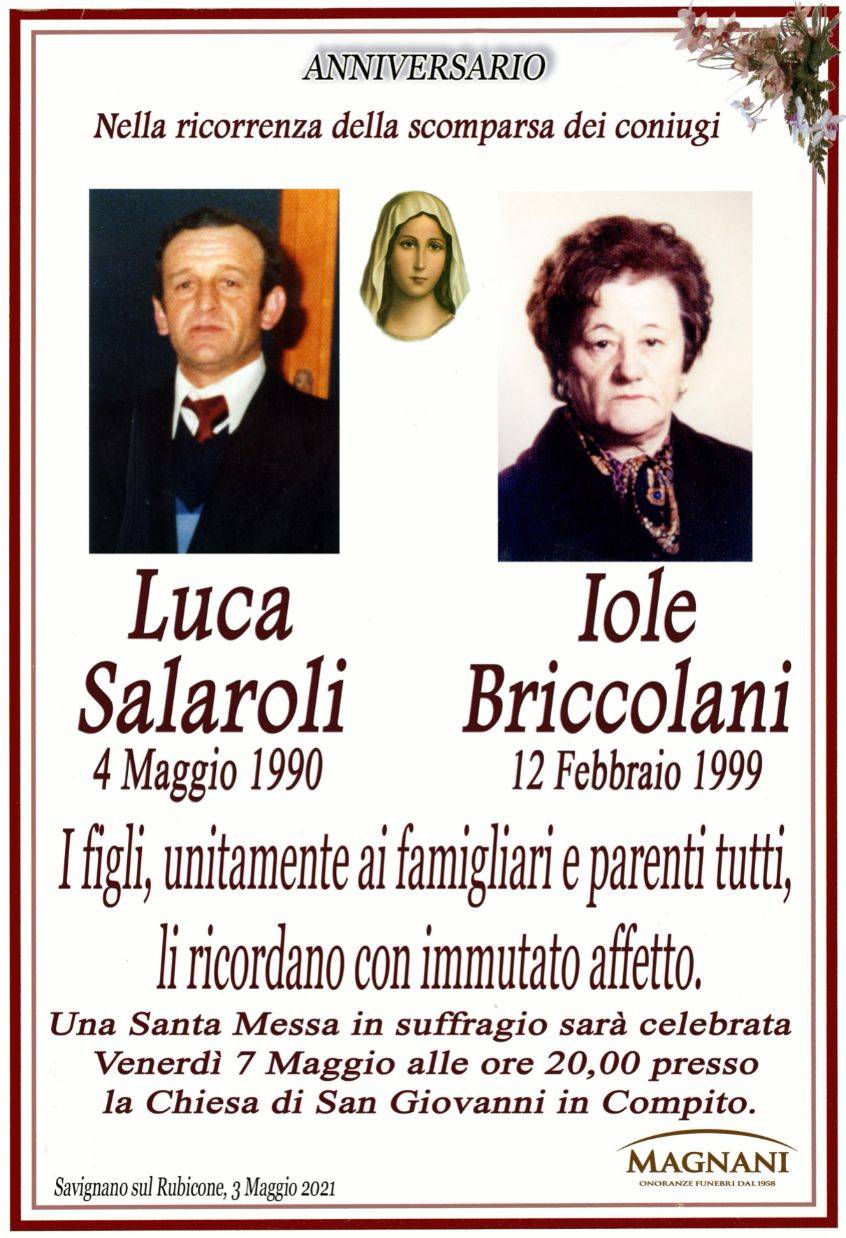 Luca Salaroli e Iole Briccolani
