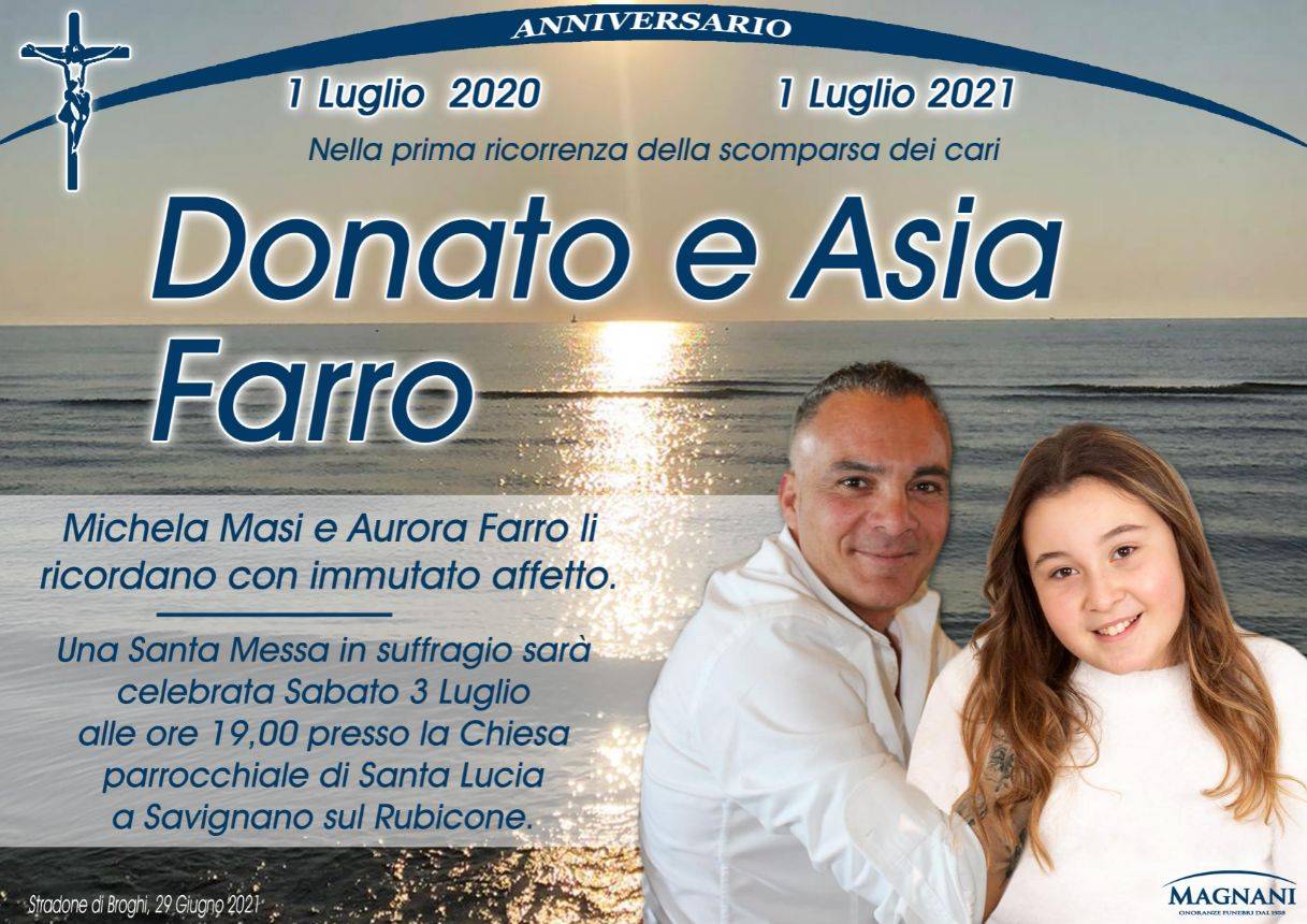 Donato Farro e Asia Farro