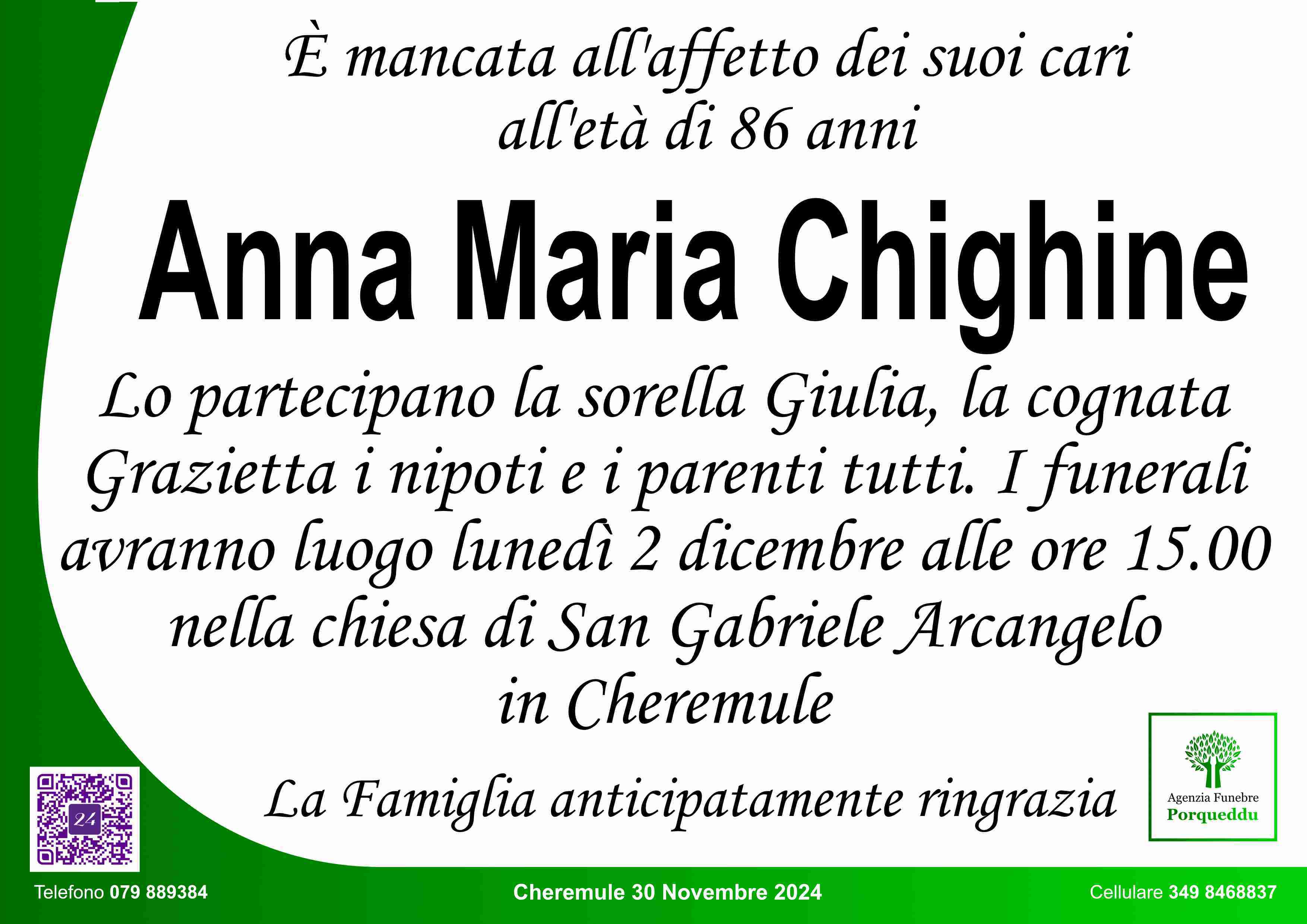 Anna Maria Chighine