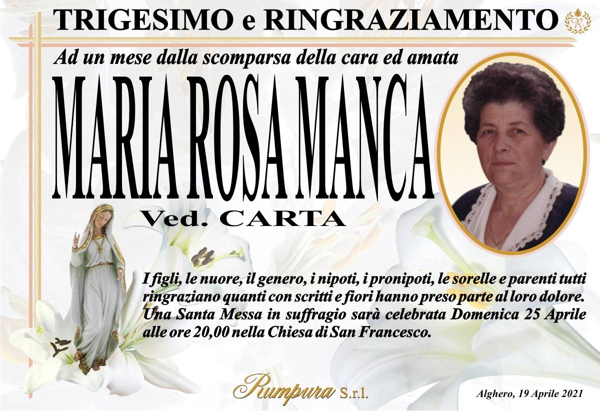Maria Rosa Manca