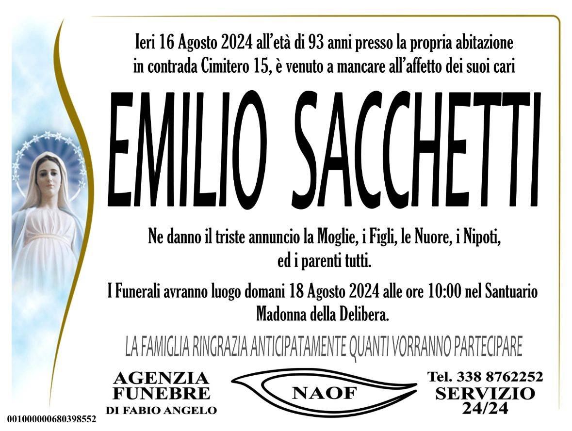 Emilio Sacchetti