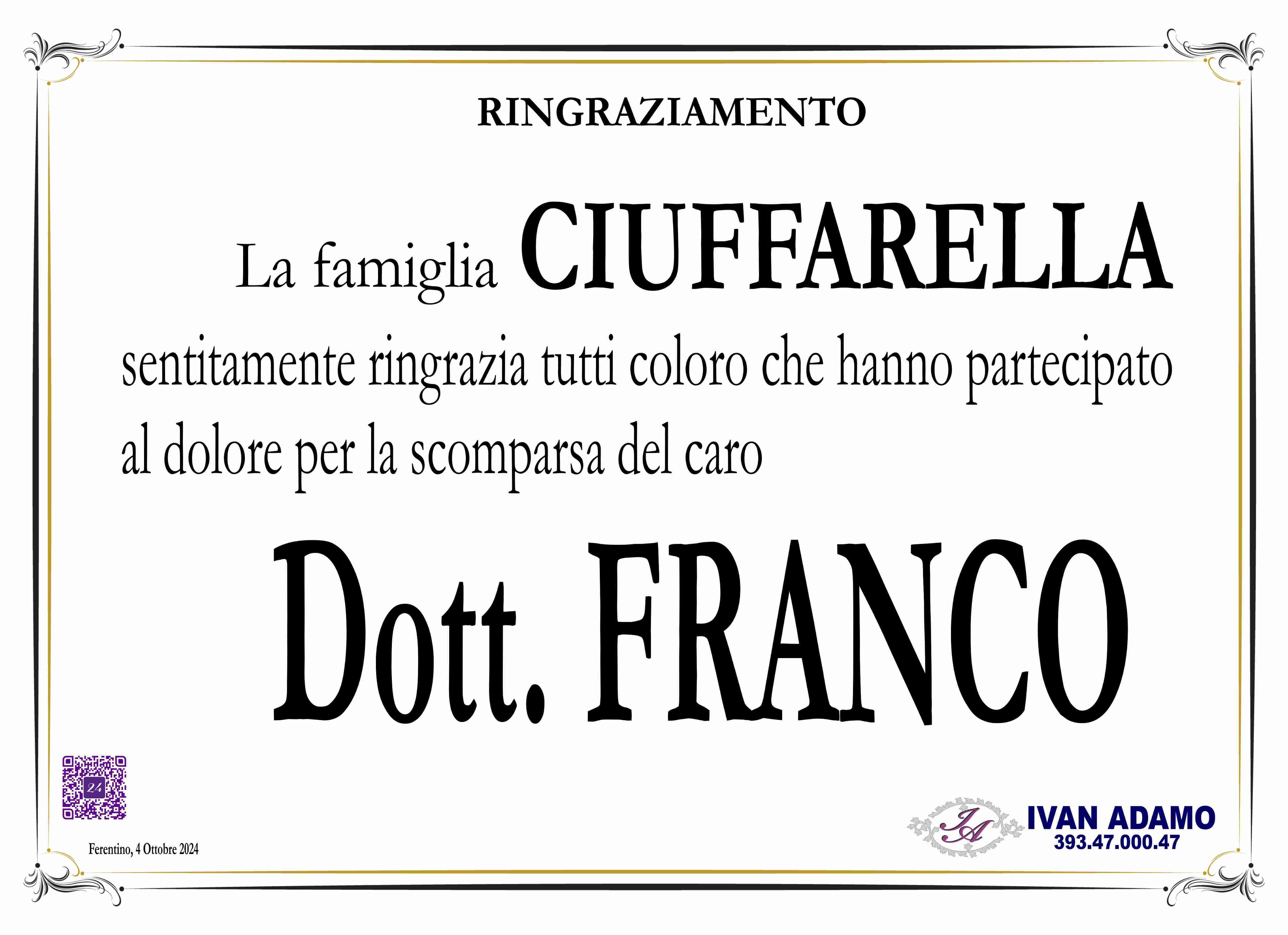 Dott. Franco Ciuffarella