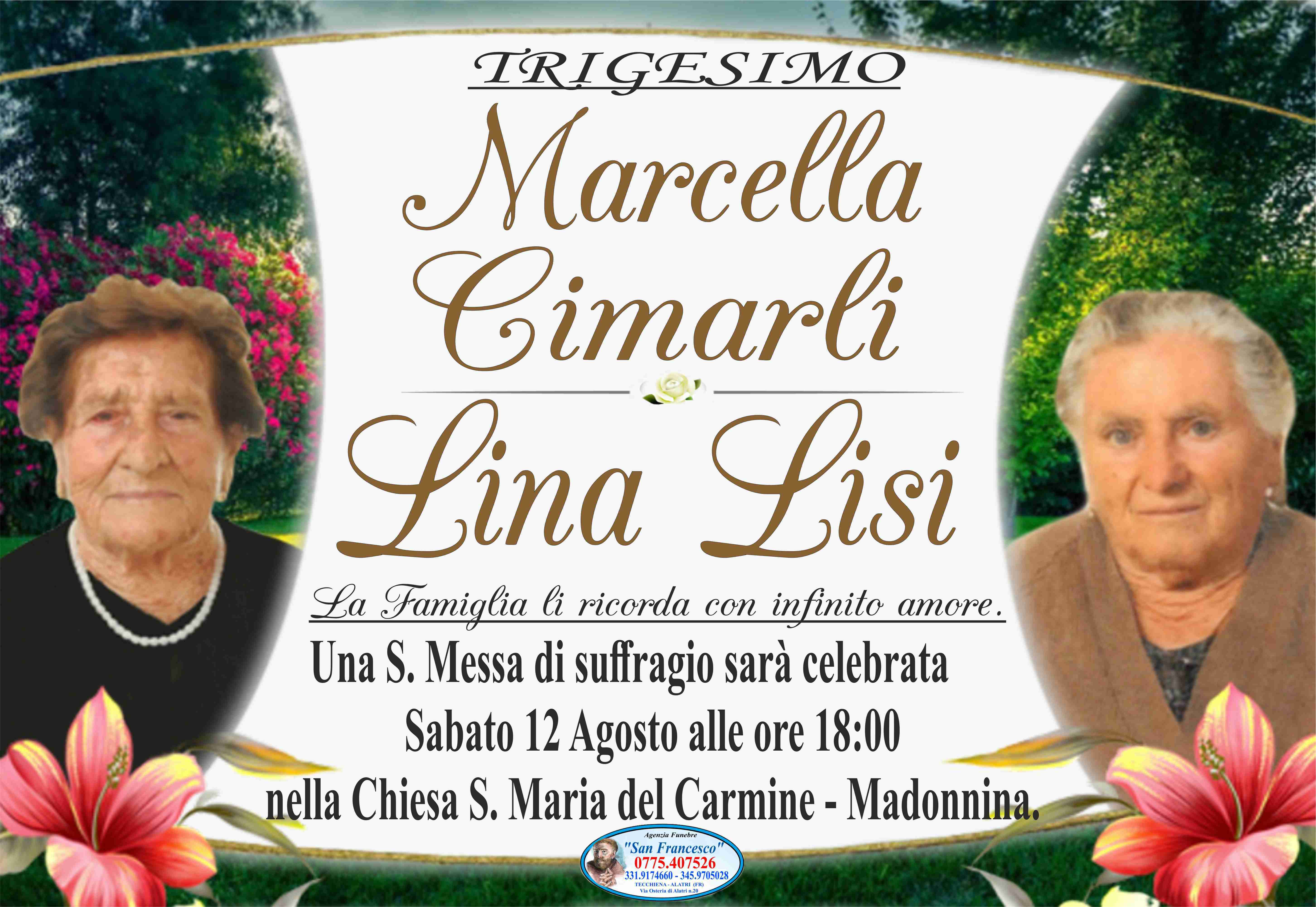 Marcella Cimarli e Lina Lisi