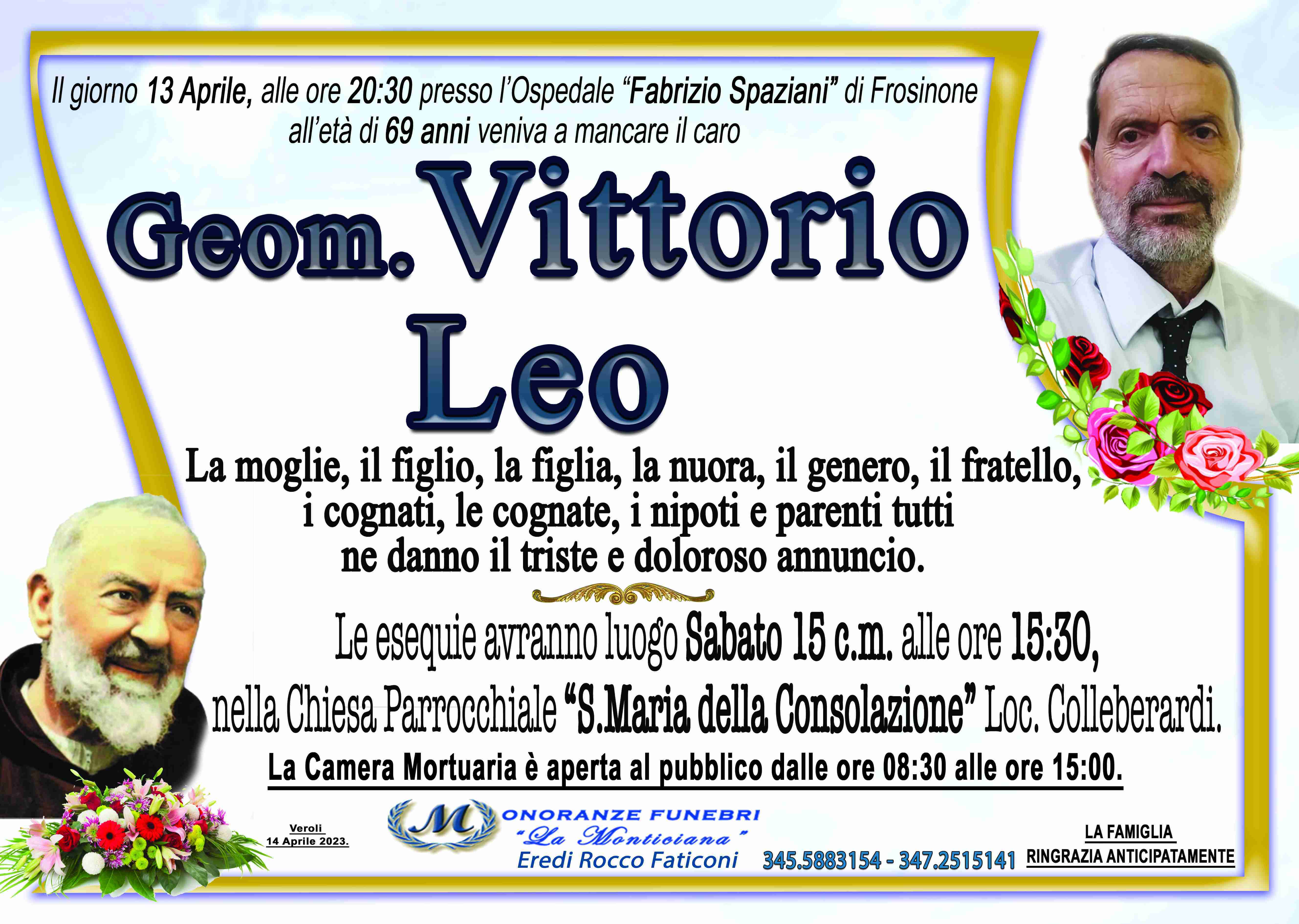 Geom. Vittorio Leo