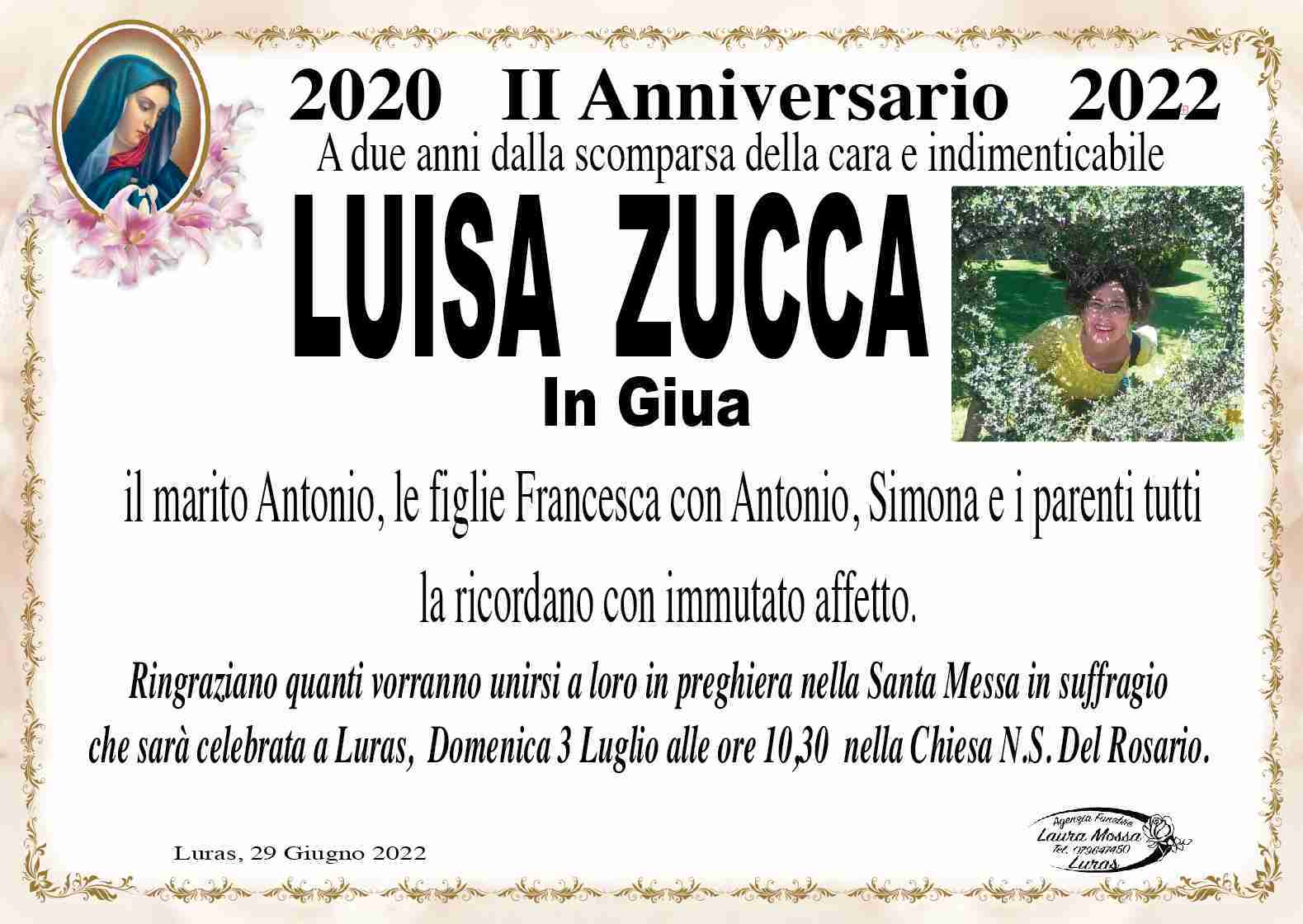Luisa Zucca in Giua