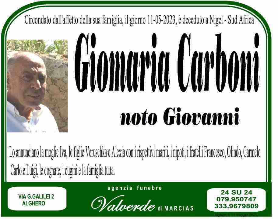 Giomaria Carboni