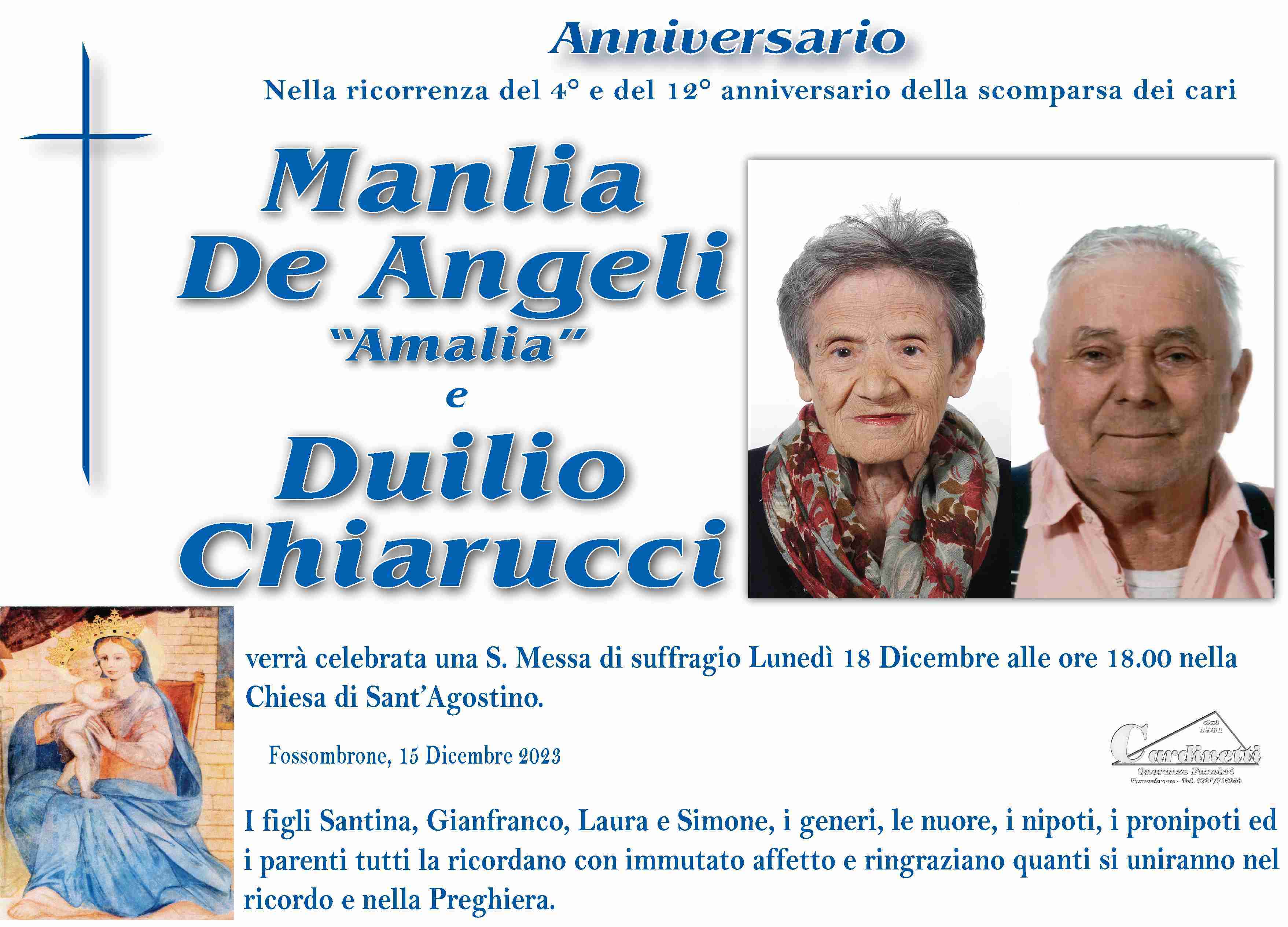 Manlia De Angeli e Duilio Chiarucci