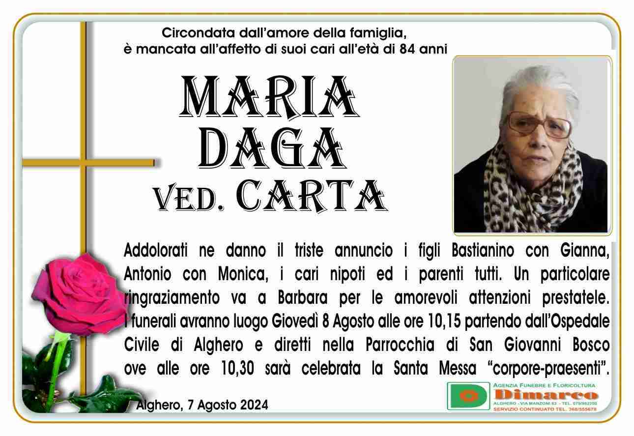 Maria Daga ved. Carta