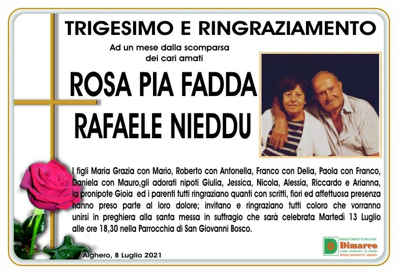 Rosa Pia Fadda e Rafaele Nieddu