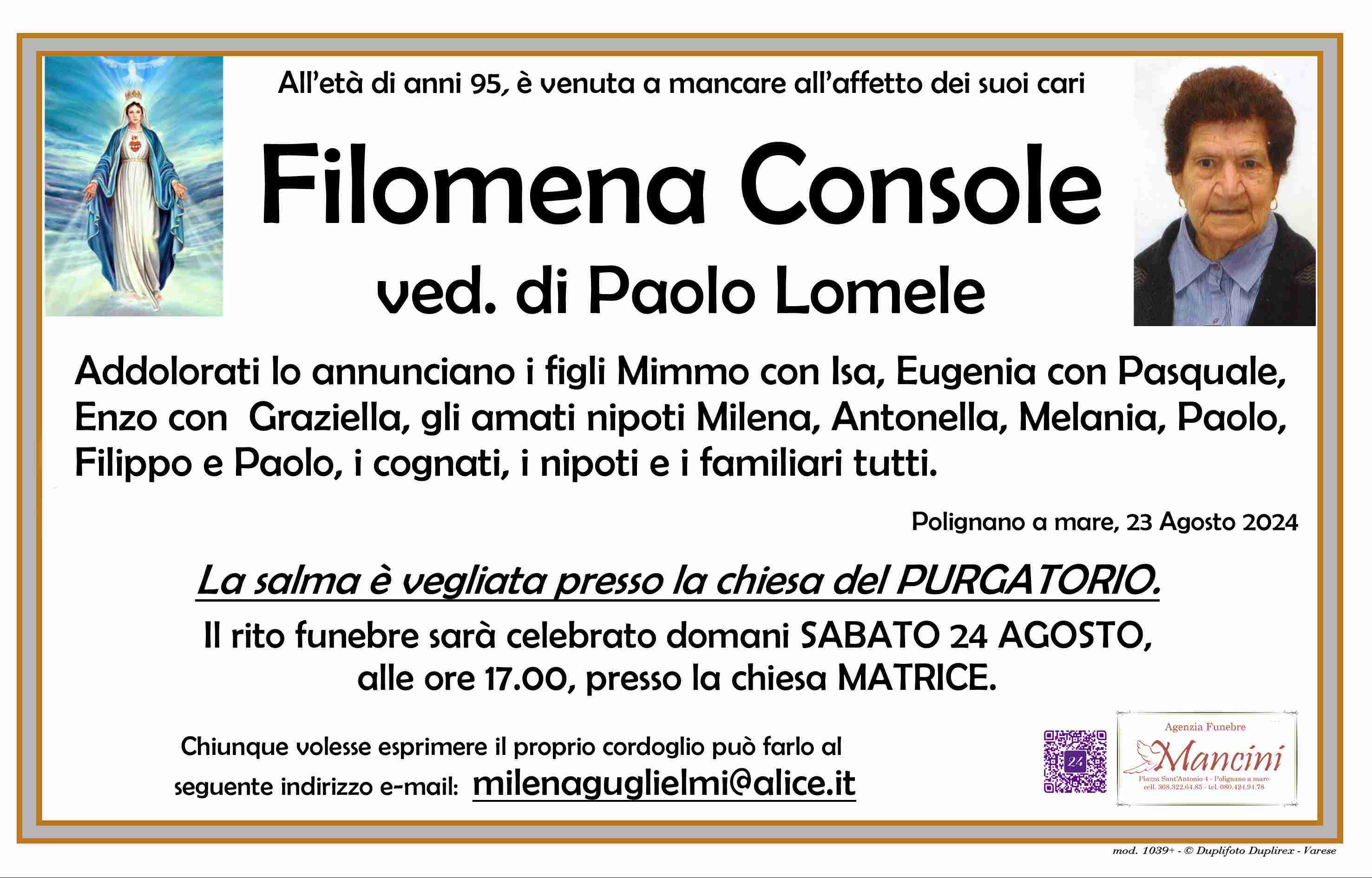 Filomena Console