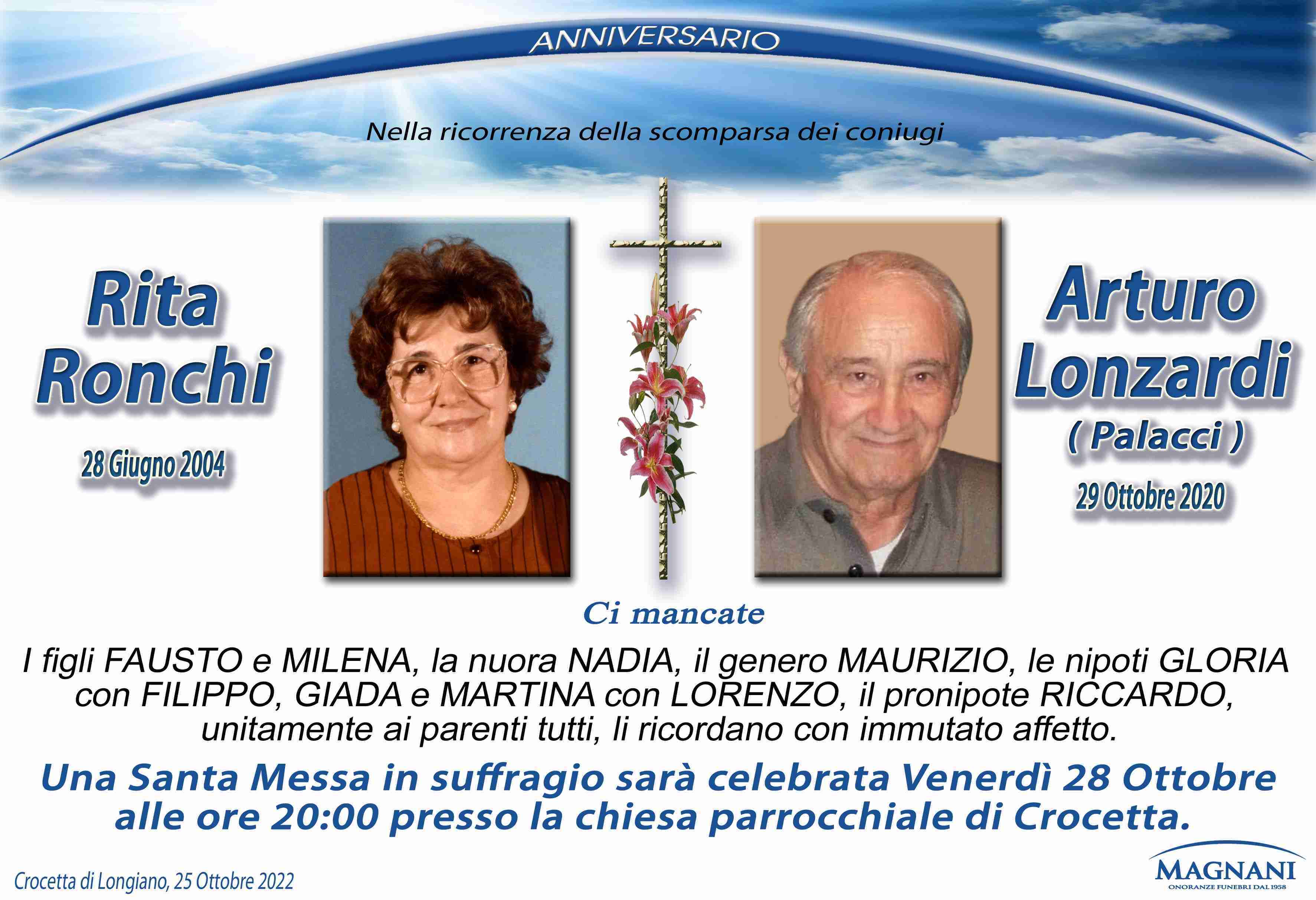 Rita Ronchi e Arturo Lonzardi