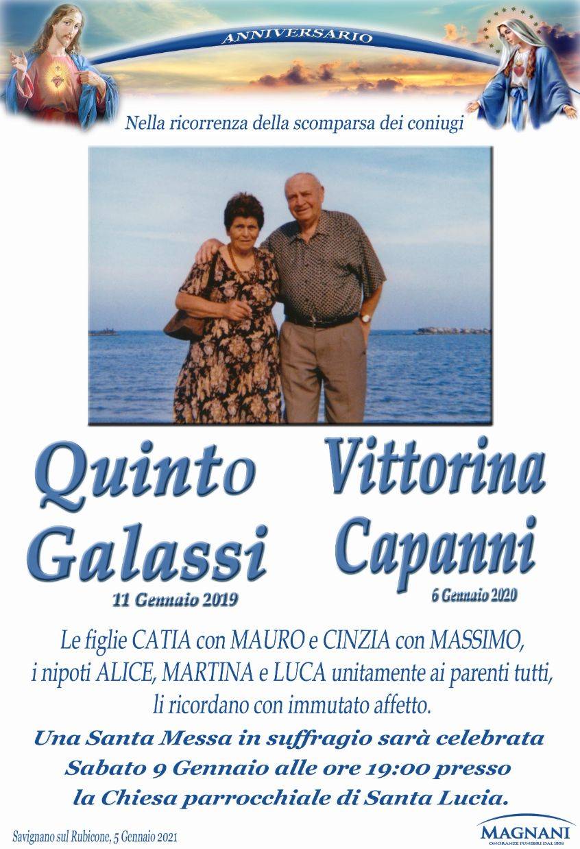 Coniugi Quinto Galassi e Vittorina Capanni
